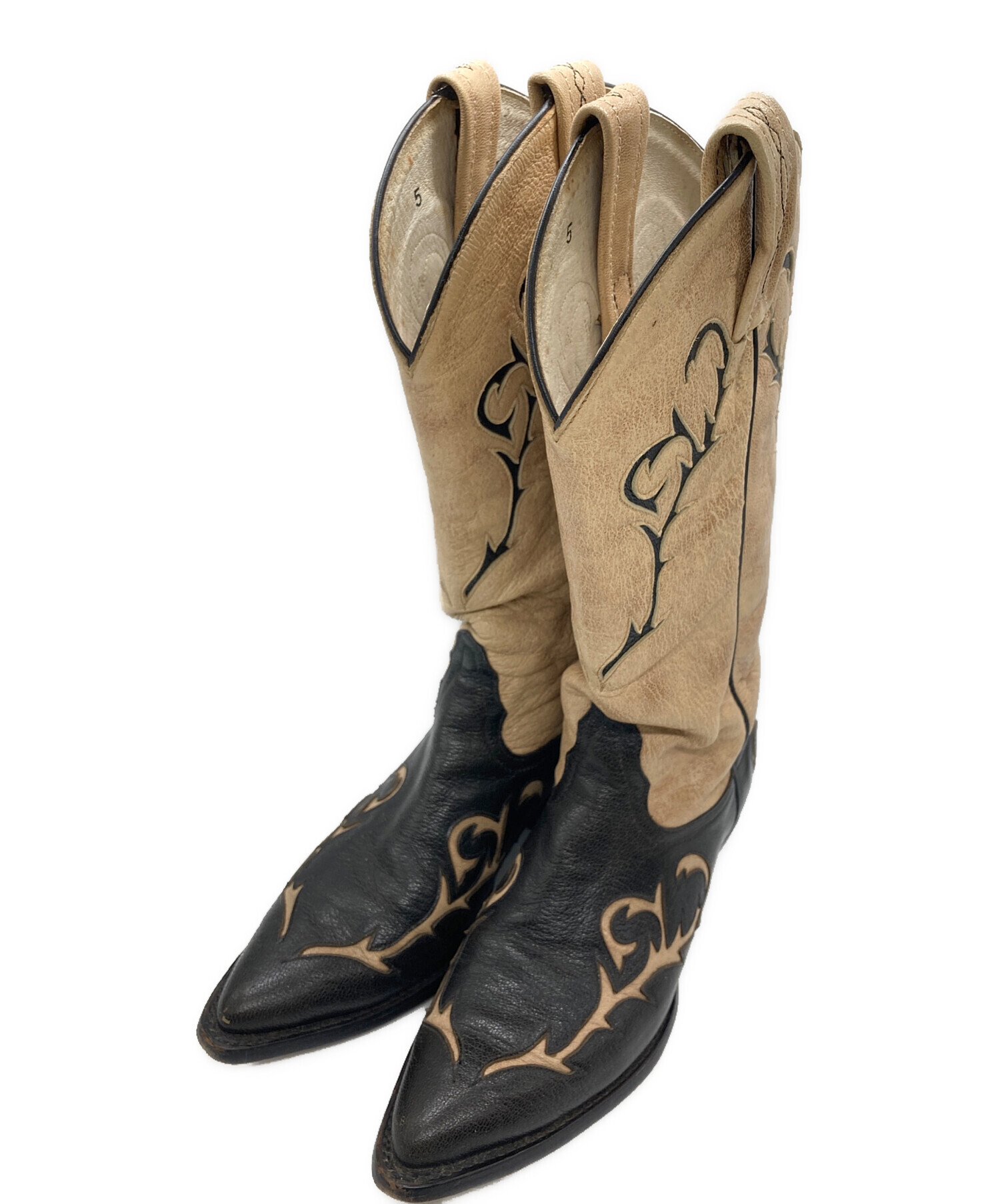 中古・古着通販】TONY LAMA (トニーラマ) ウェスタンブーツ ベージュ