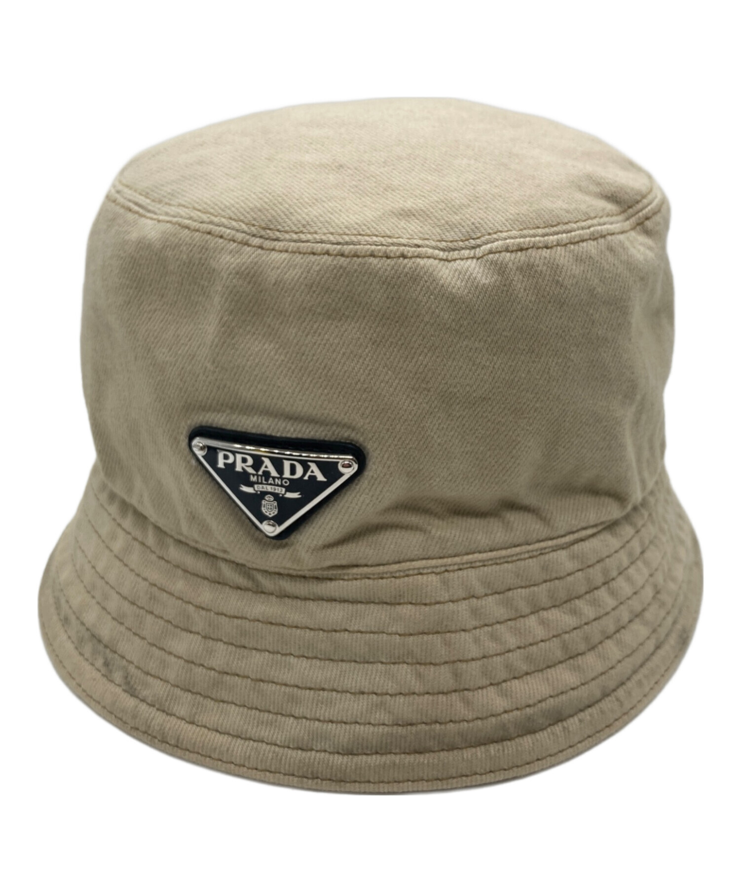 ⭐PRADA⭐　美品　プラダ　 バケットハット RE-NYLON 　ベージュ Prada Re-Nylon バケットハット | ニュートラル | FARFETCH JP