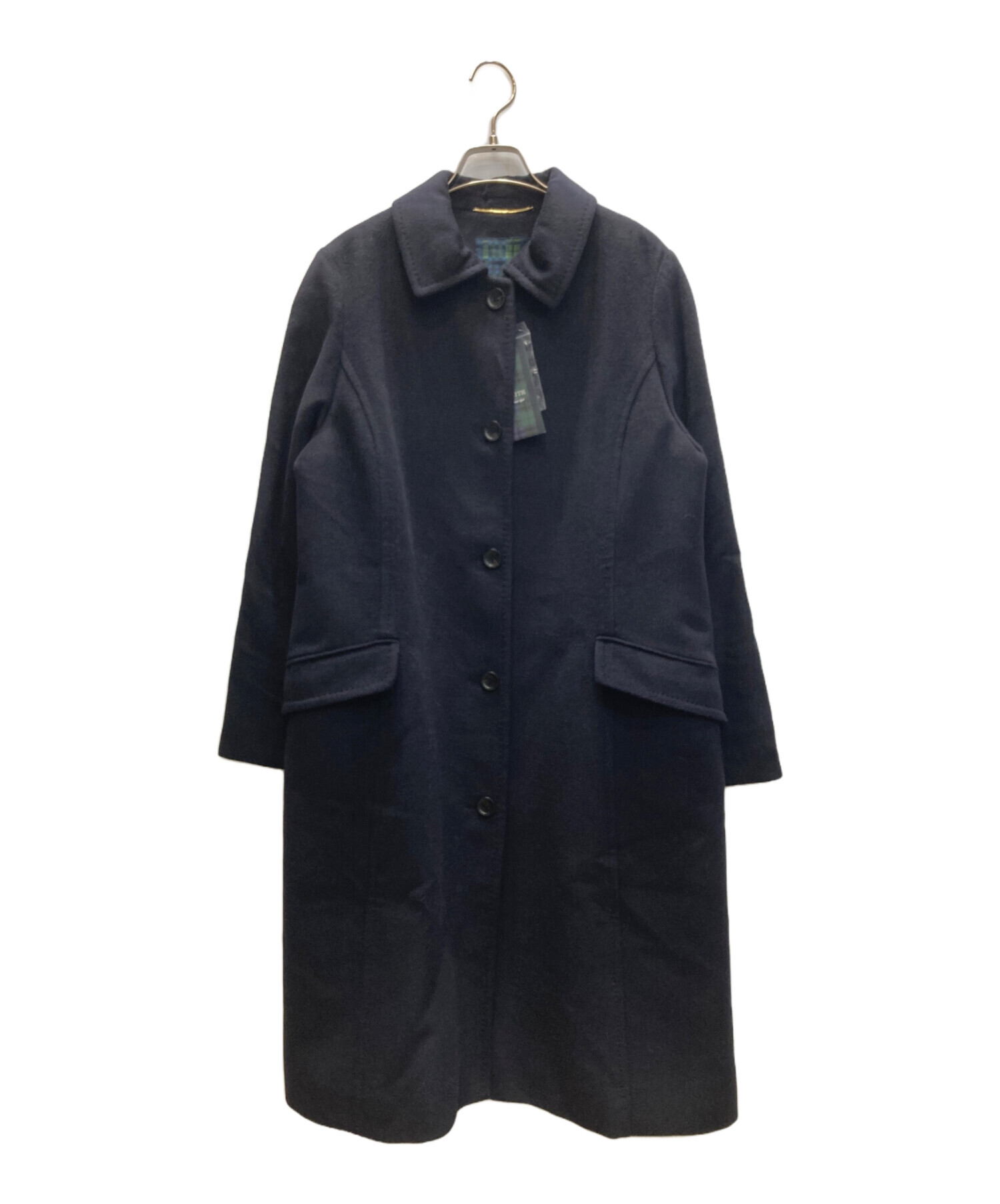 中古・古着通販】KEITH (キース) シルク混ウールコート ブラック 