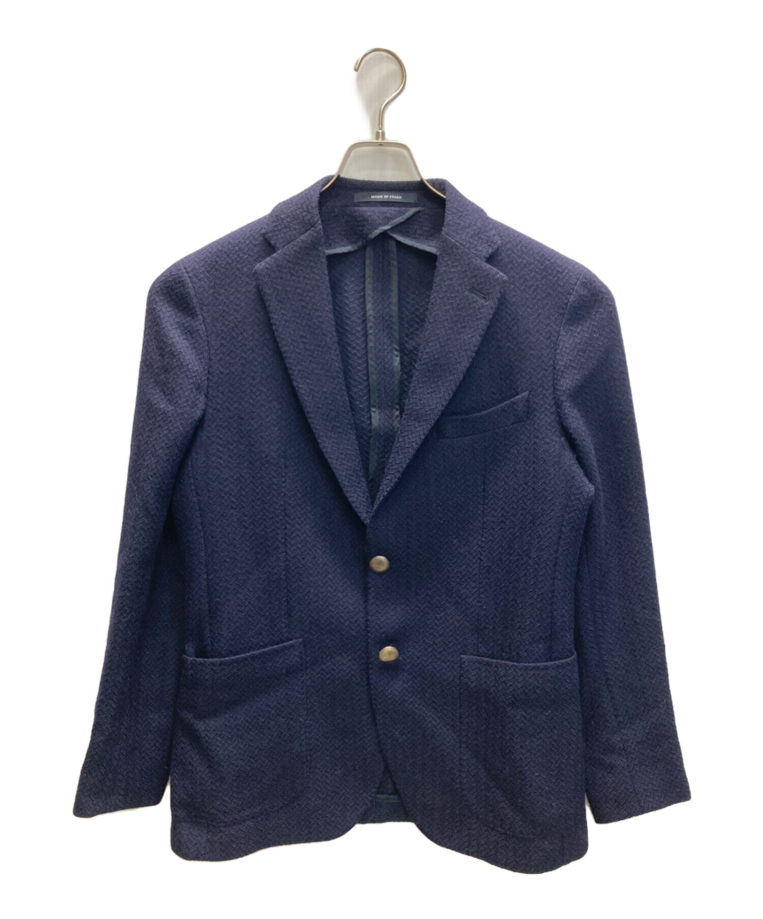 【TAGLIATORE（タリアトーレ）】ネイビージャケット 中古・古着通販】TAGLIATORE (タリアトーレ) ソフトヘリンボン 2B