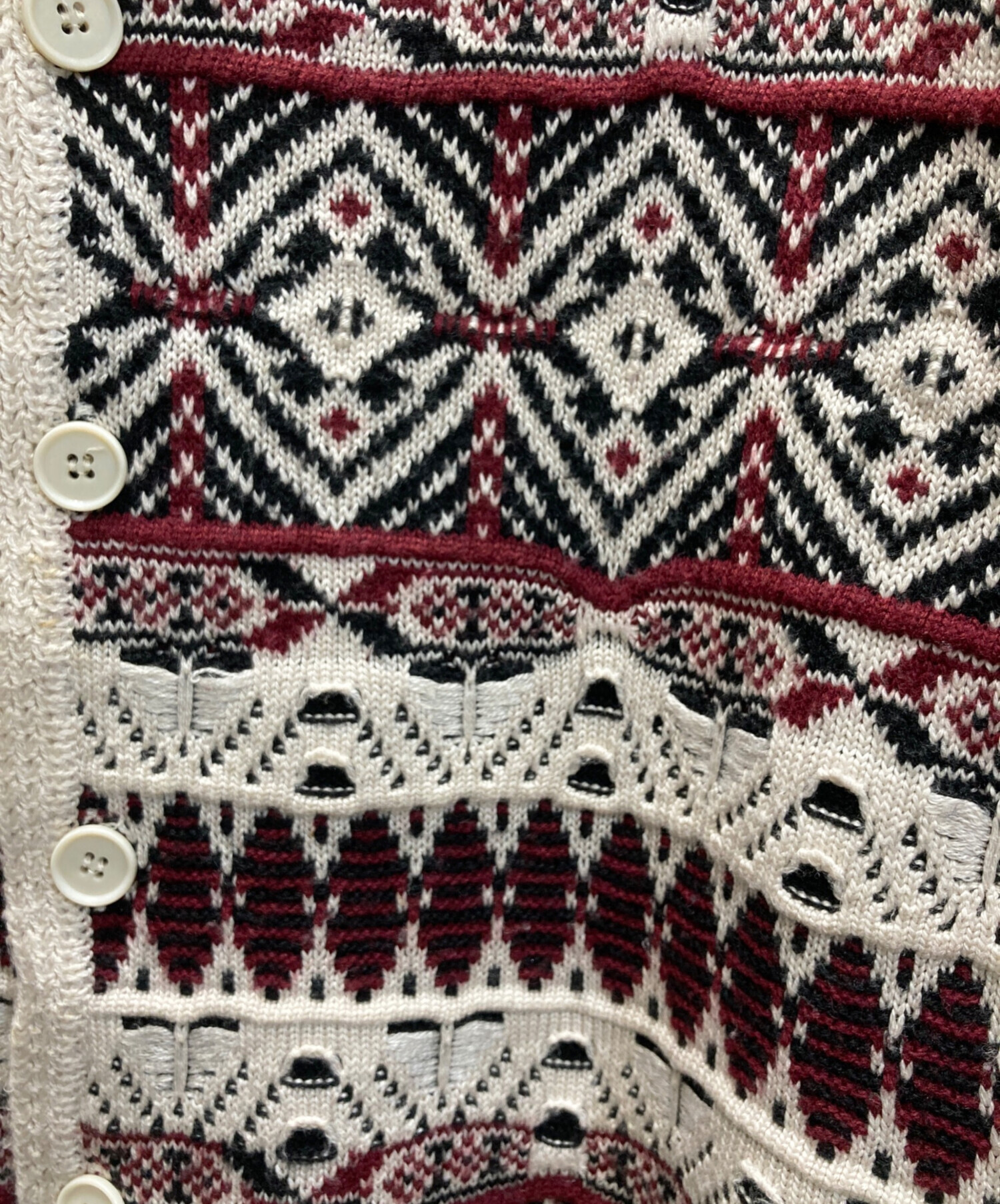 中古・古着通販】IROQUOIS (イロコイ) 7GG COOGI TUCK KNIT CD 7ゲージ