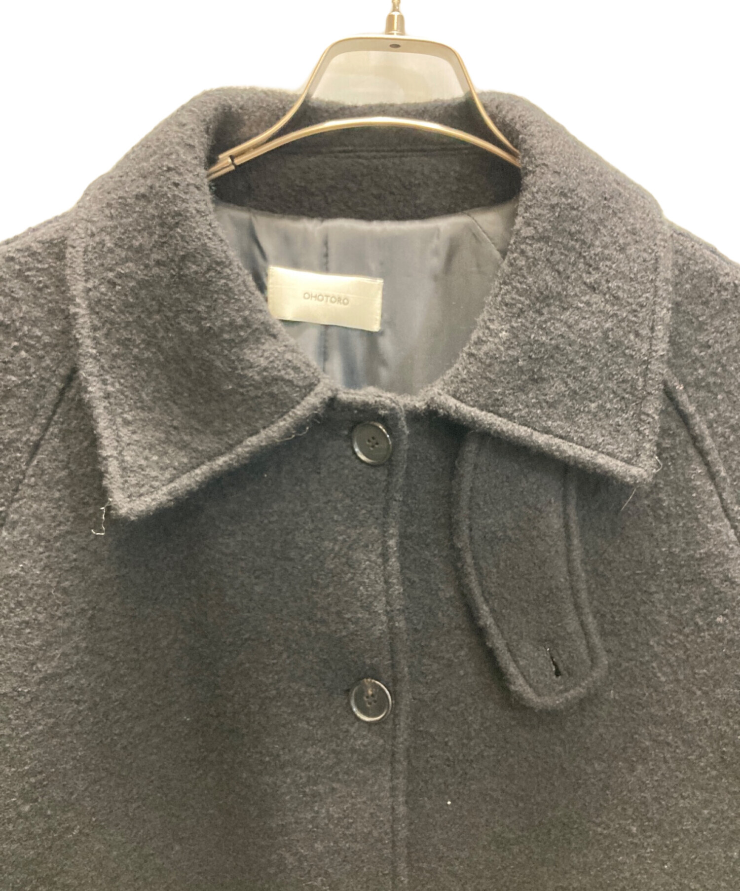 中古・古着通販】OHTORO (オオトロ) Tangled Alpaca Coat ブラック