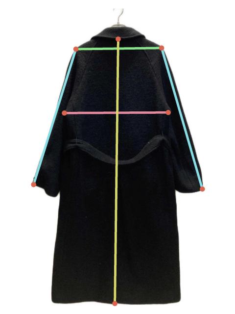 中古・古着通販】OHTORO (オオトロ) Tangled Alpaca Coat ブラック