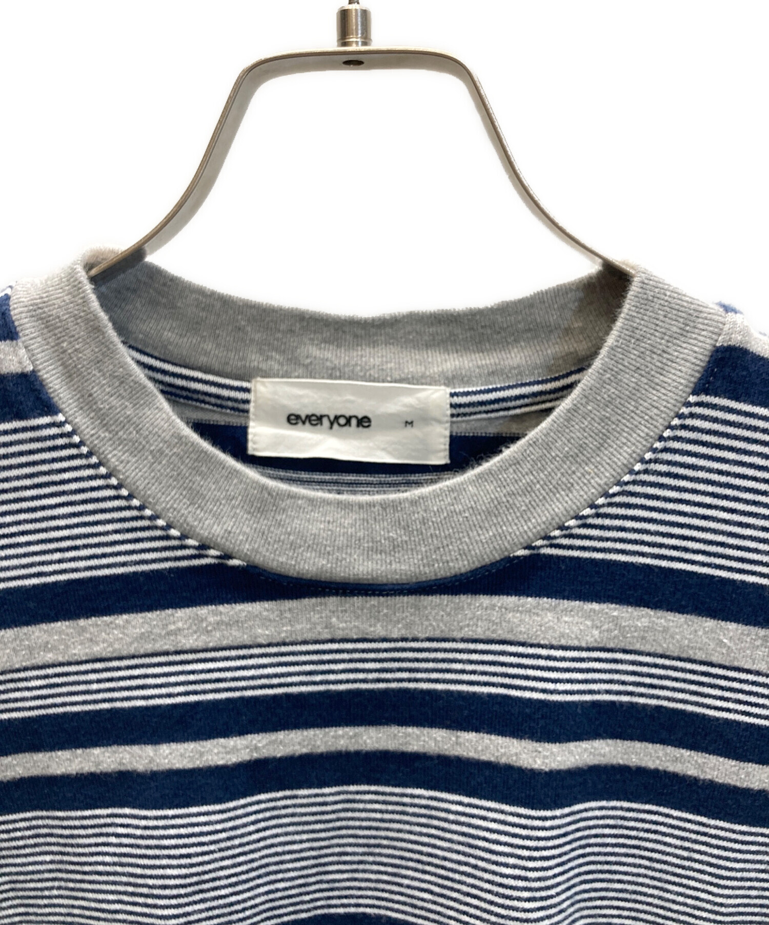 中古・古着通販】everyone (エブリワン) Border Tee Shirts グレー