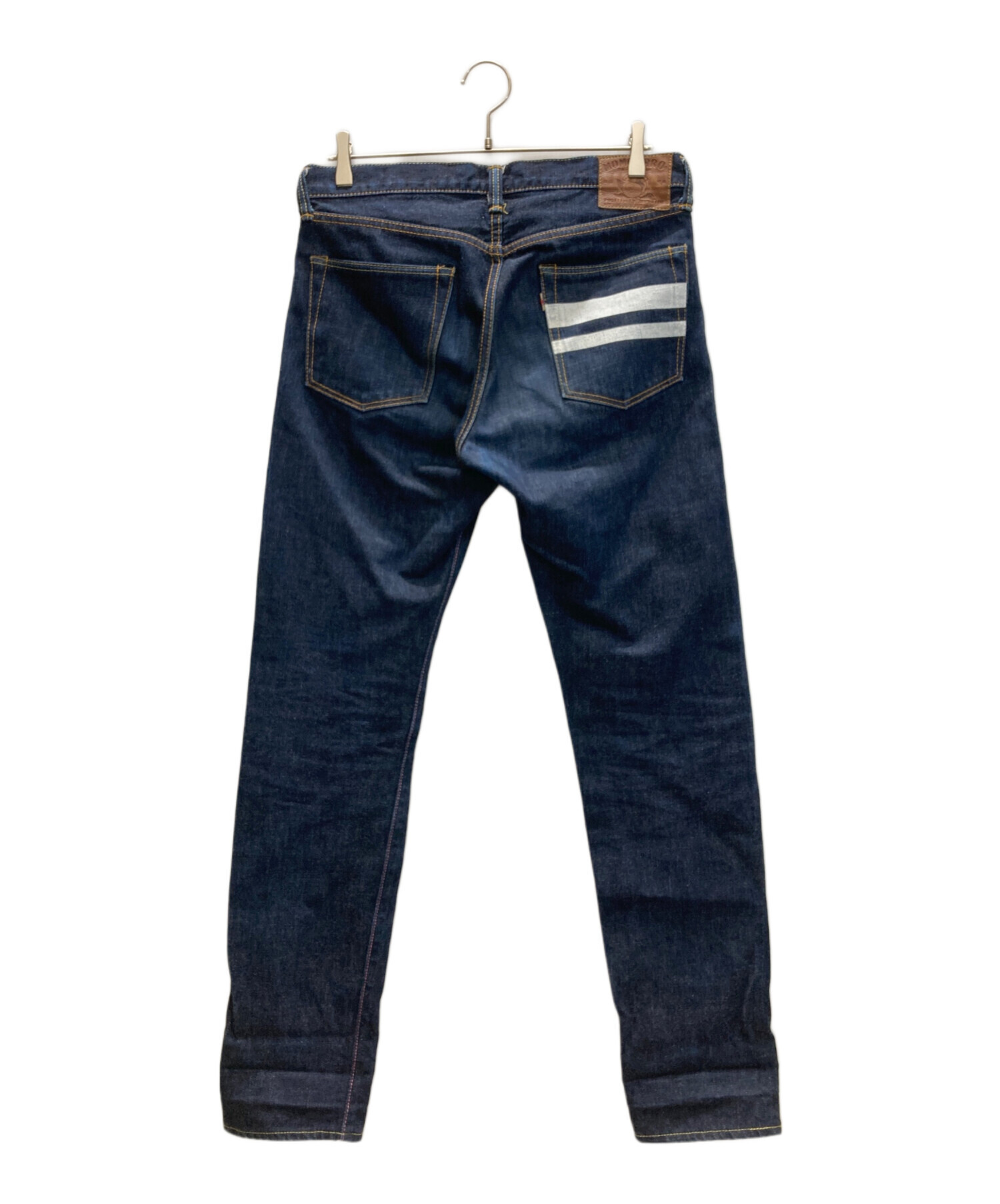 桃太郎ジーンズ 15.7oz 特濃インディゴ 出陣スリムストレート W34