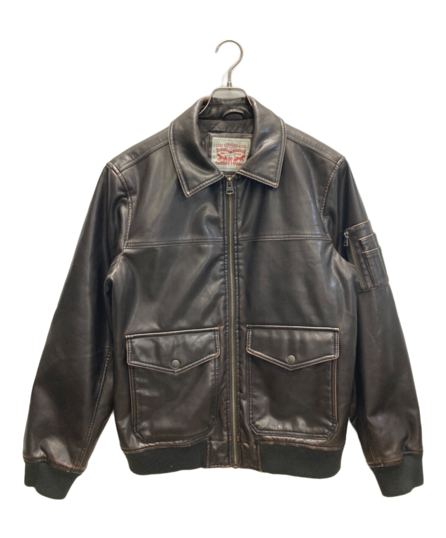 中古・古着通販】LEVI'S (リーバイス) MA-1スタイル レザージャケット