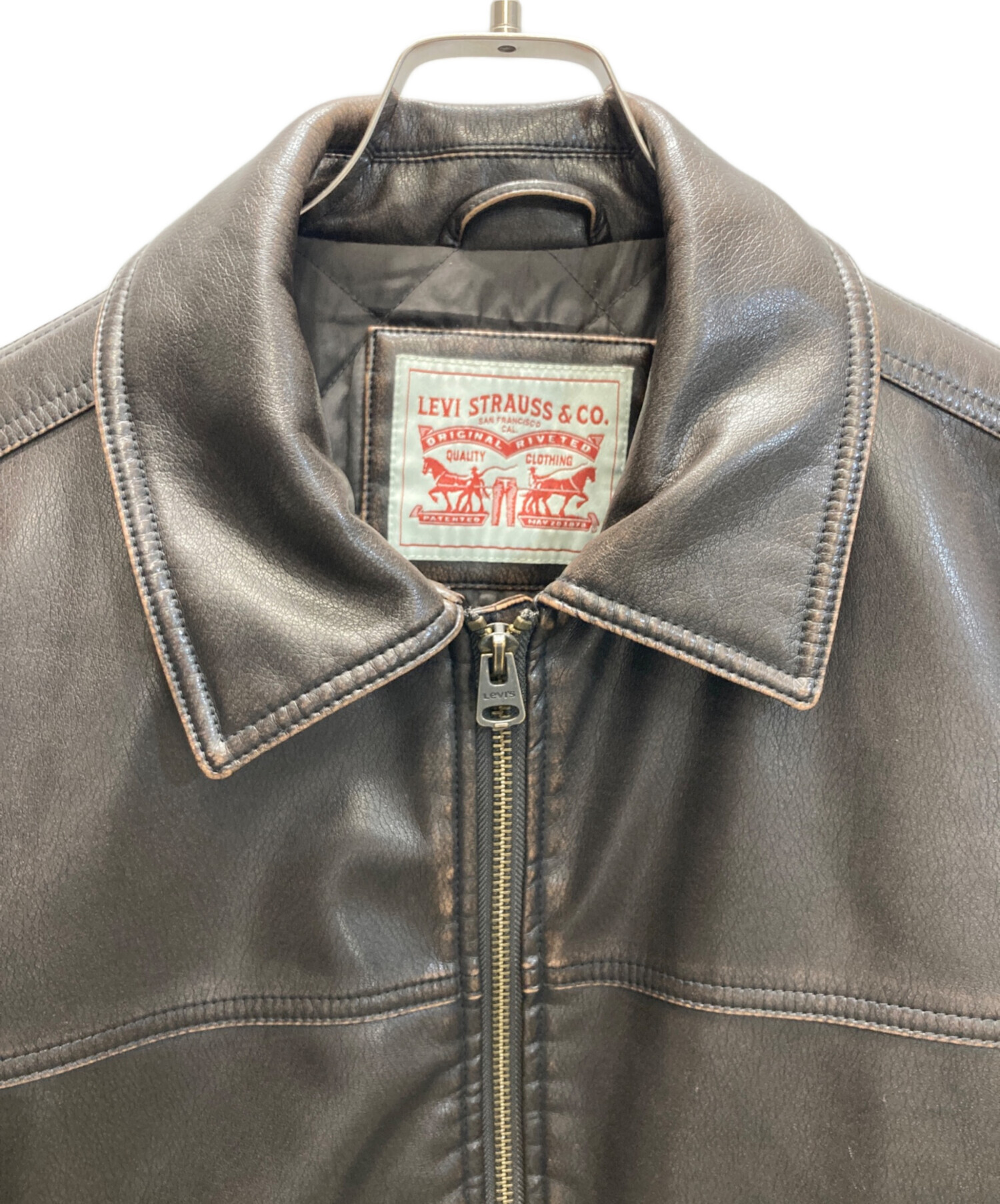 90s リーバイス レザージャケット ライトブラウン Levi's 本革 Levi's（リーバイス）の通販｜RAWDRIP