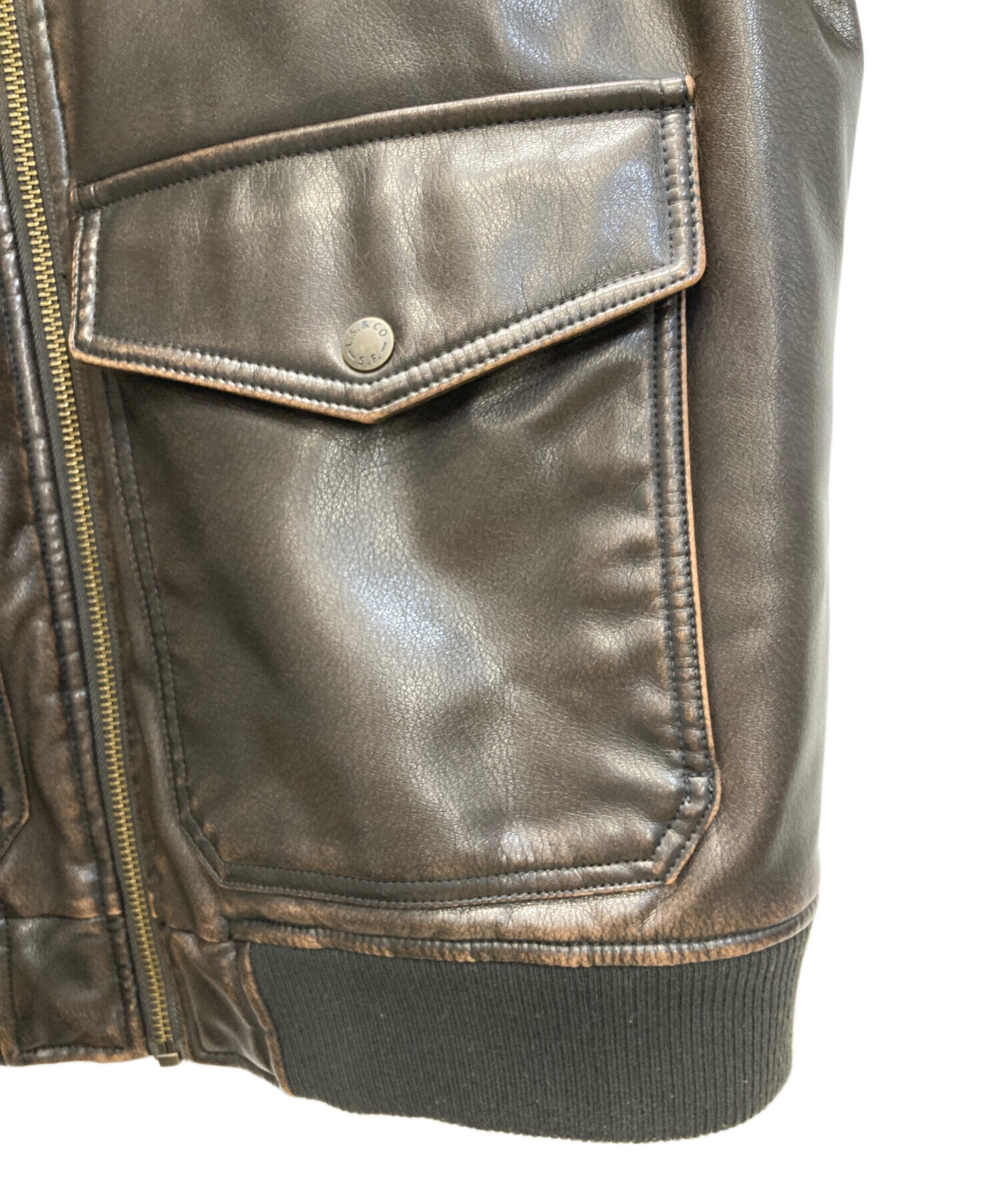 中古・古着通販】LEVI'S (リーバイス) MA-1スタイル レザージャケット