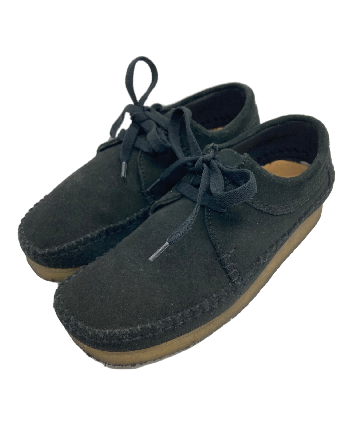 中古・古着通販】CLARKS (クラークス) ウィーバー ブーツ ブラック