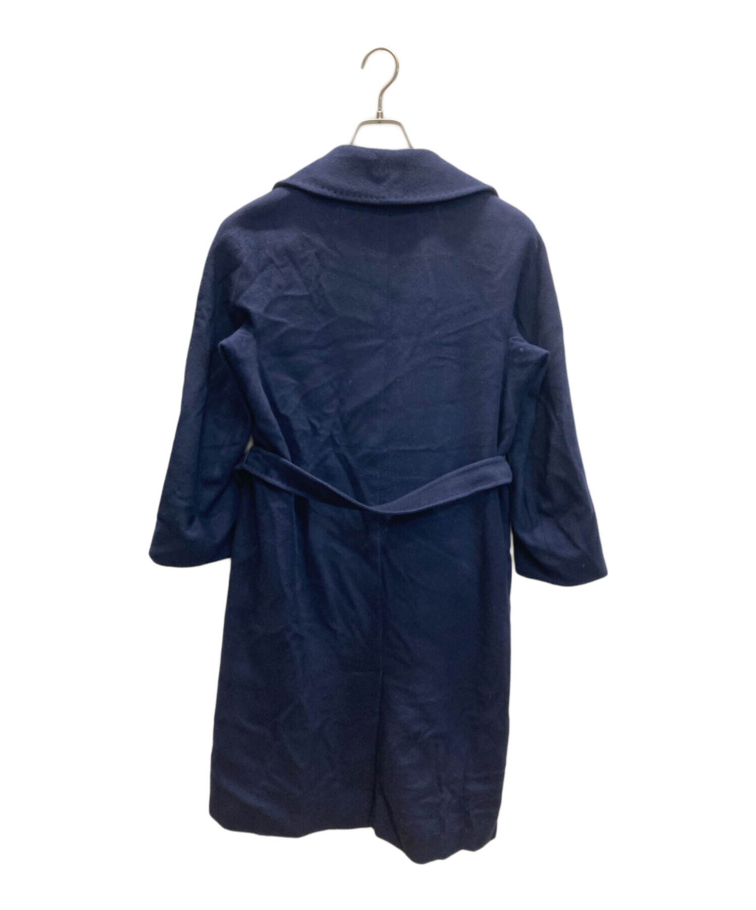 美品☆マックスマーラ ウィークエンド フーデットコート ベルテッド ナイロン 紺 美品☆マックスマーラ ウィークエンド フーデットコート ベルテッド