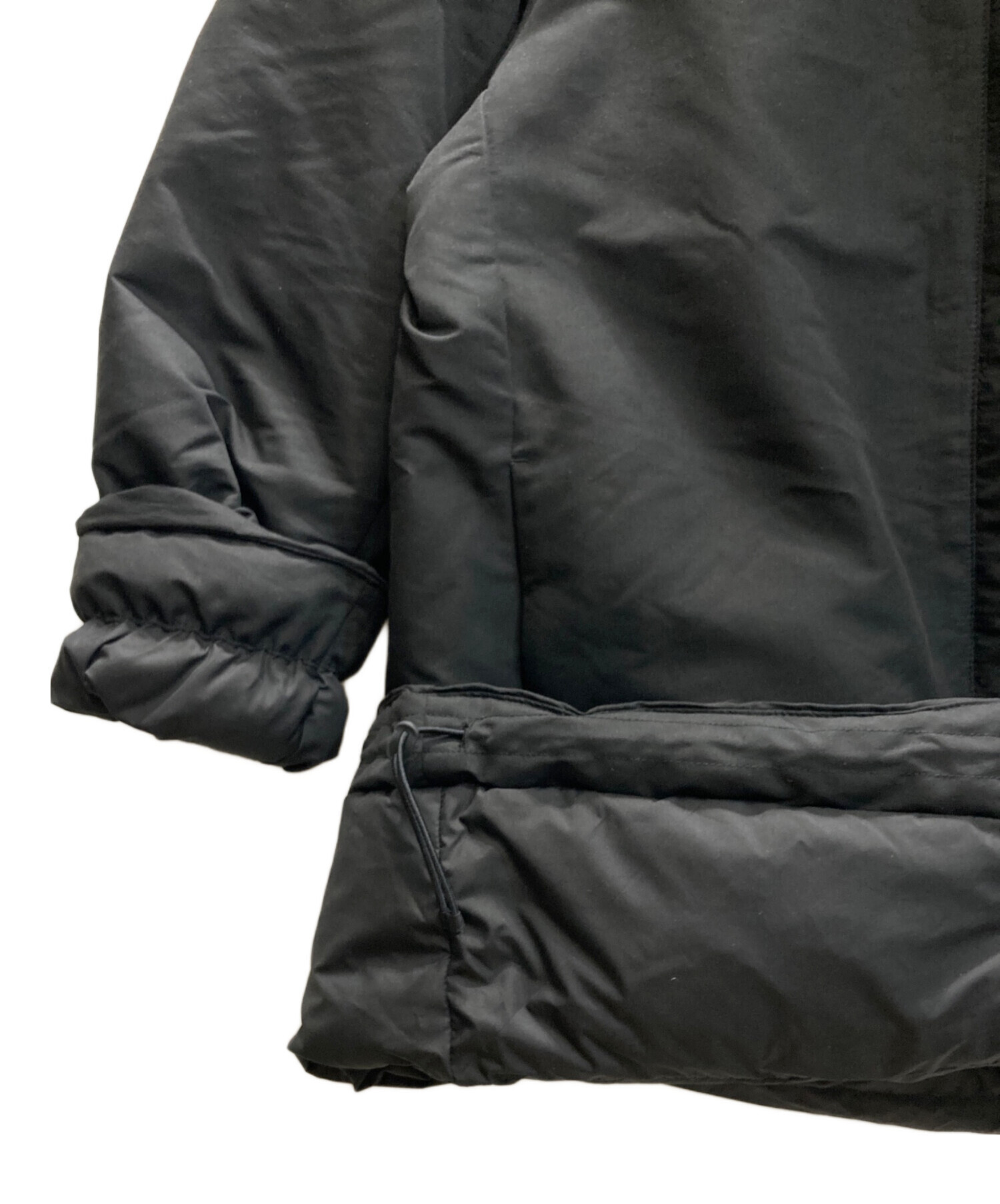 【新品タグ付】無印良品　撥水ダウンミドルコート　XL 黒 婦人 撥水ダウンミドルコート | 無印良品