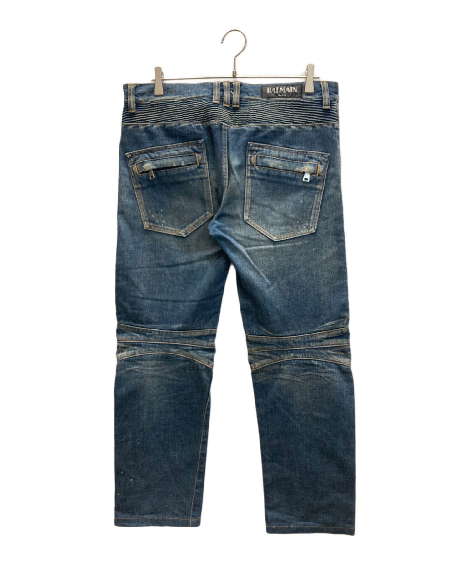 中古・古着通販】BALMAIN (バルマン) ダメージ加工バイカーデニム