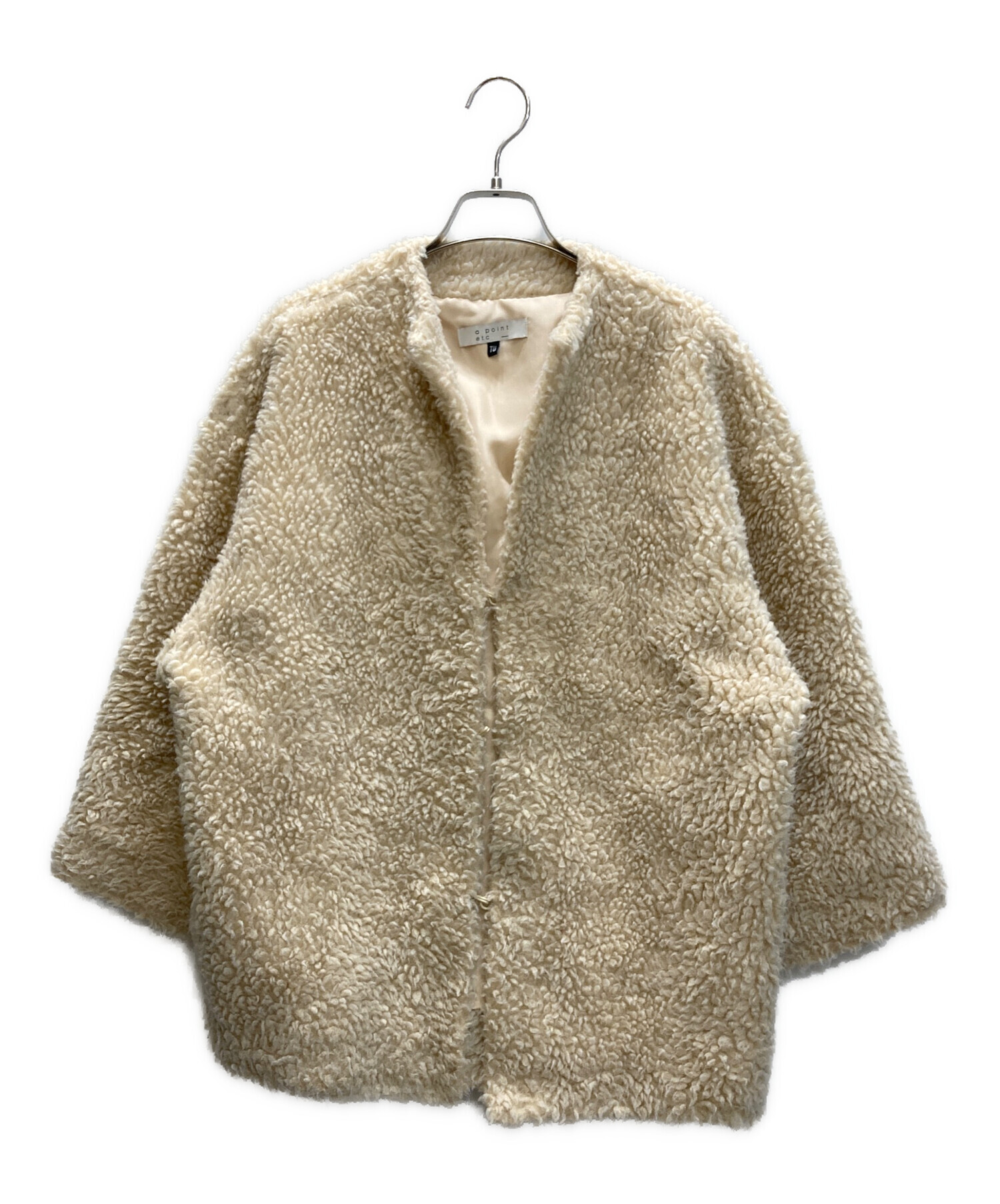 中古・古着通販】a point etc (アー ポワン ウテセ) ファーブルゾン