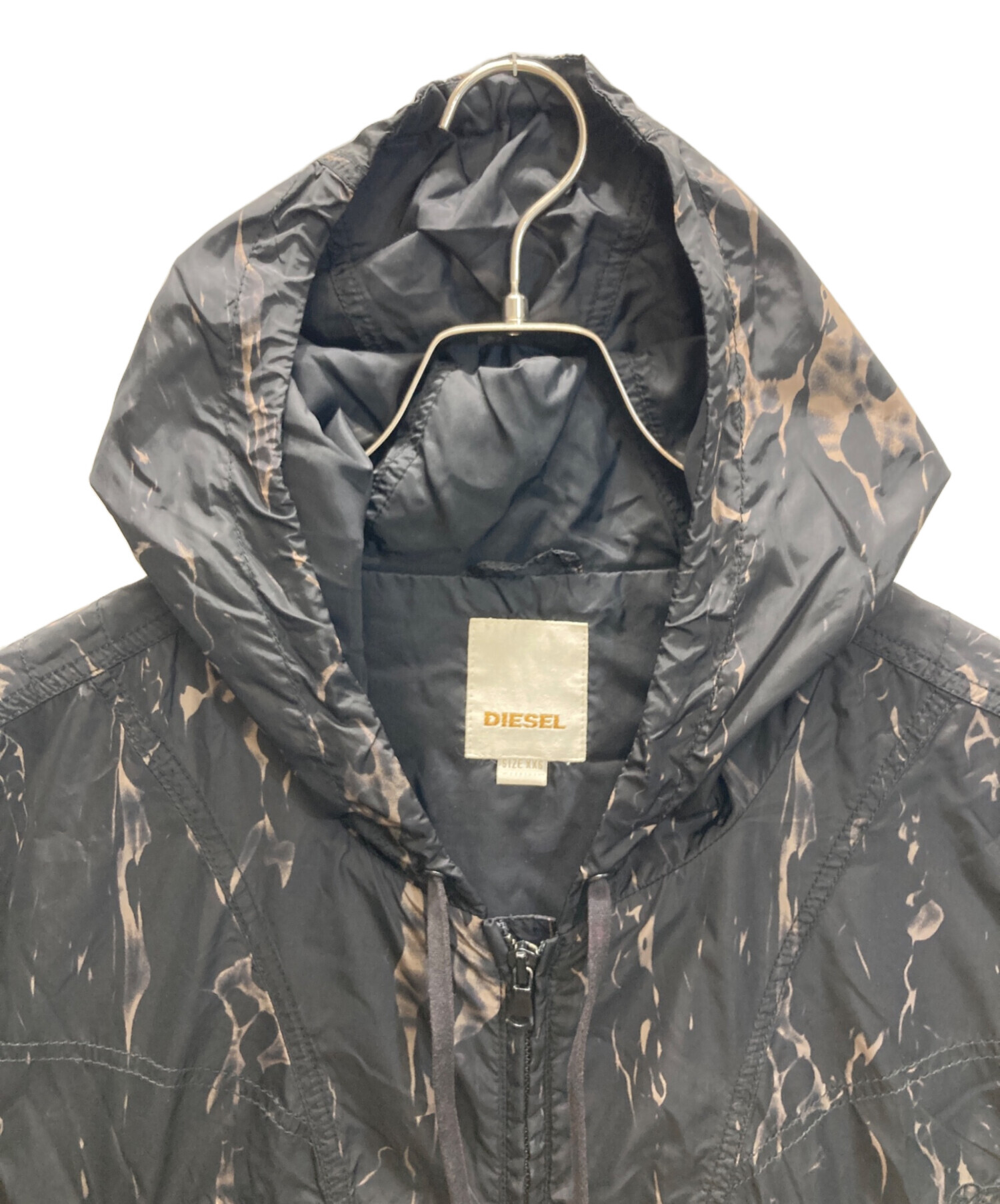 中古・古着通販】DIESEL (ディーゼル) ナイロンフーデッドジャケット