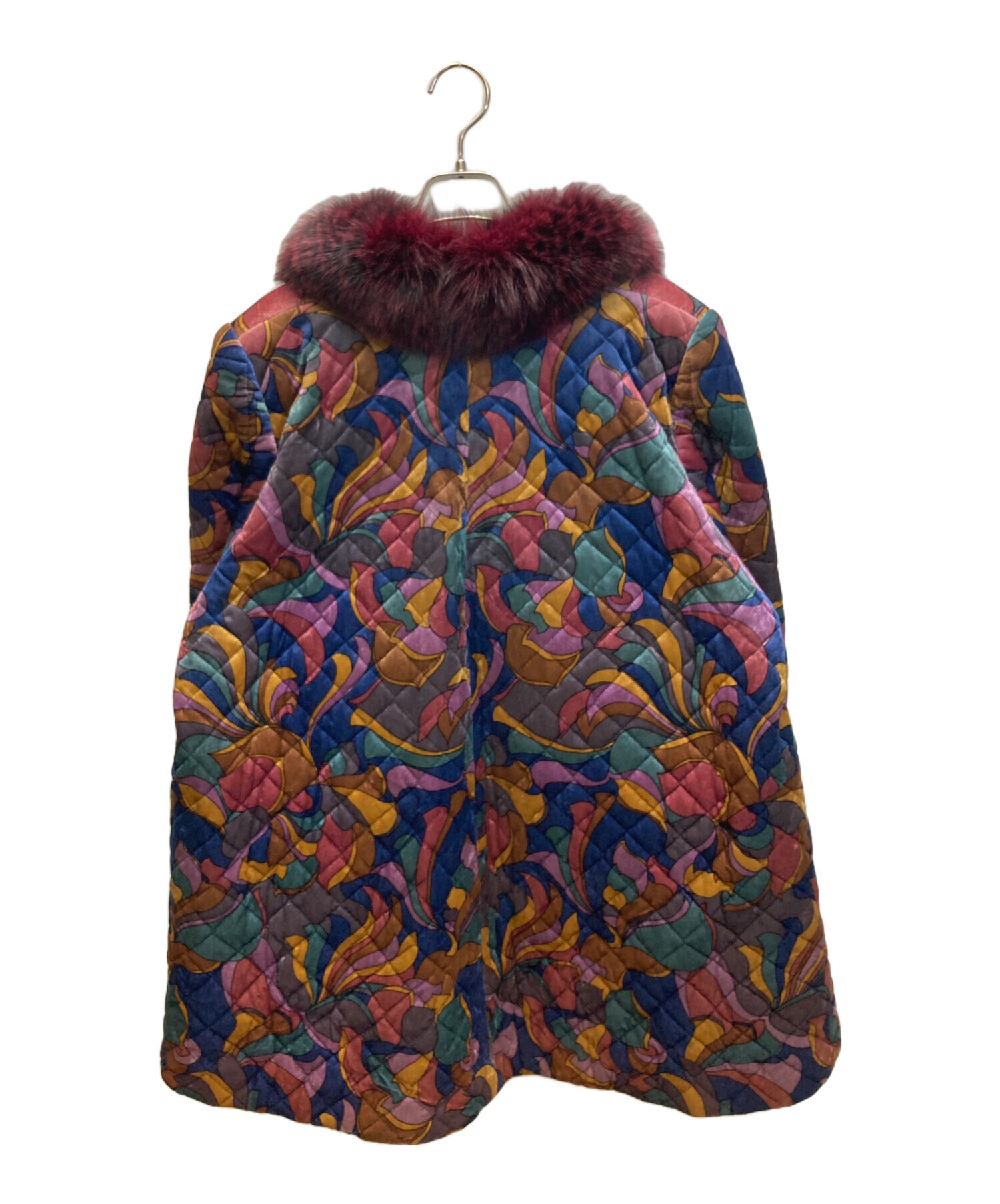 総丈104㎝ YAMAOKA ファーコート ロング L相当 毛並み◎なめし柔らか 中古・古着通販】yamaoka (ヤマオカ) ファー中綿コート マルチカラー