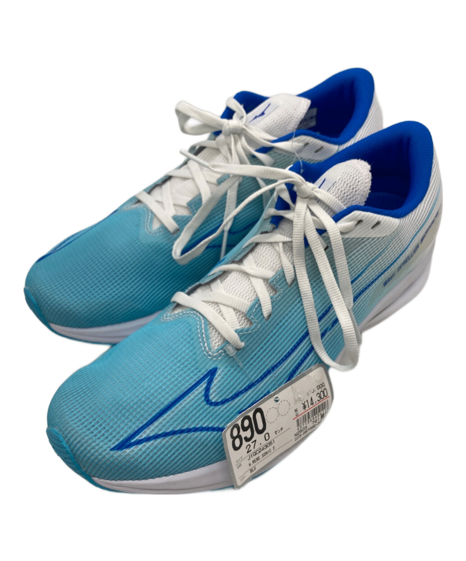 中古・古着通販】MIZUNO (ミズノ) ウエーブリベリオンソニック2 ブルー