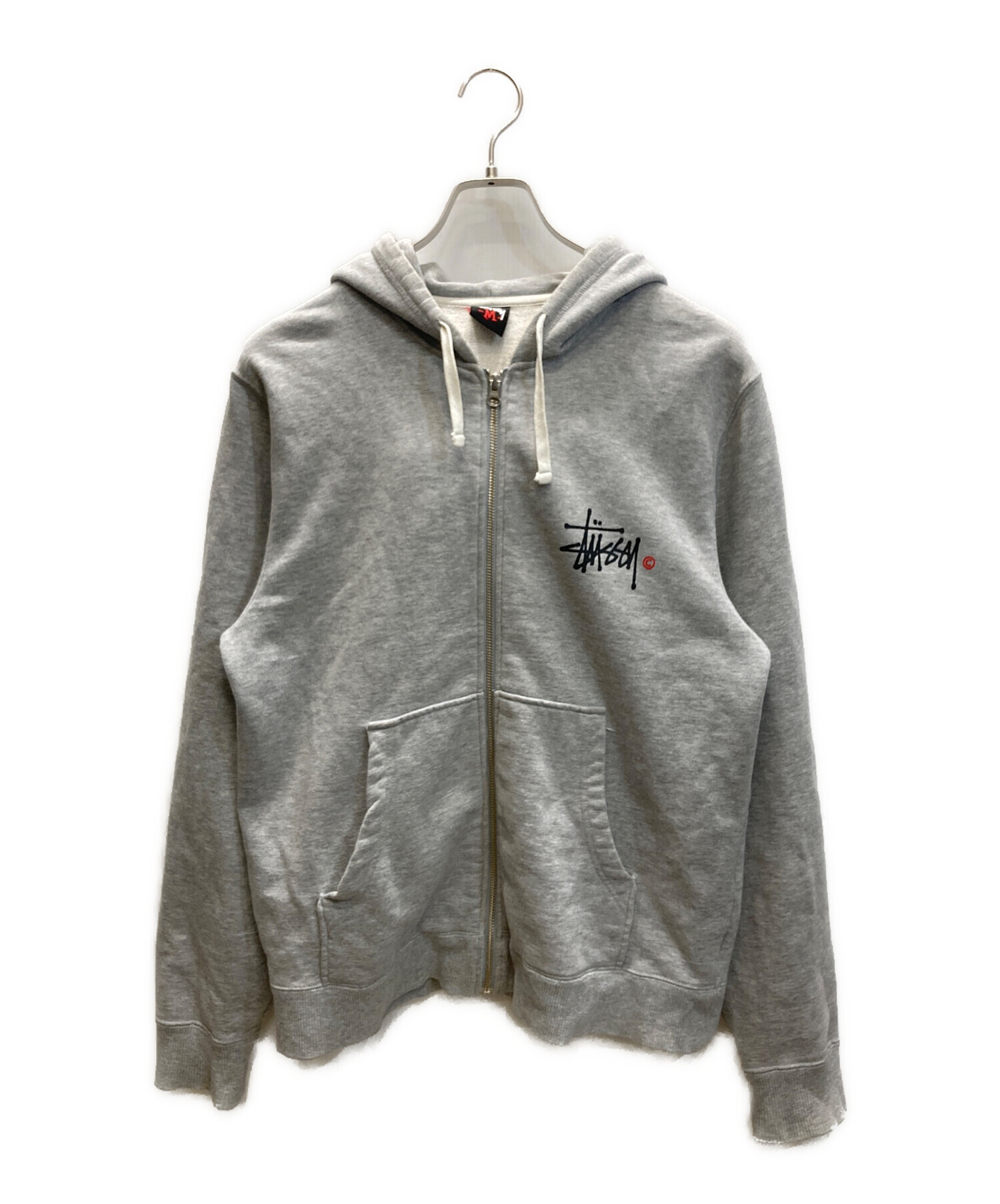 中古・古着通販】stussy (ステューシー) ジップアップパーカー グレー
