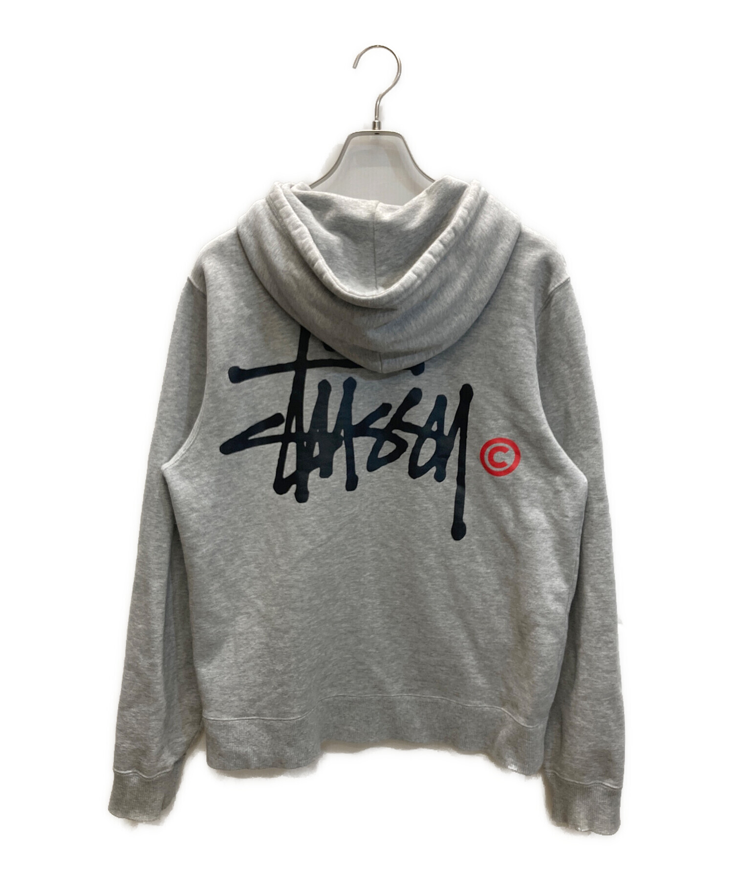 中古・古着通販】stussy (ステューシー) ジップアップパーカー グレー