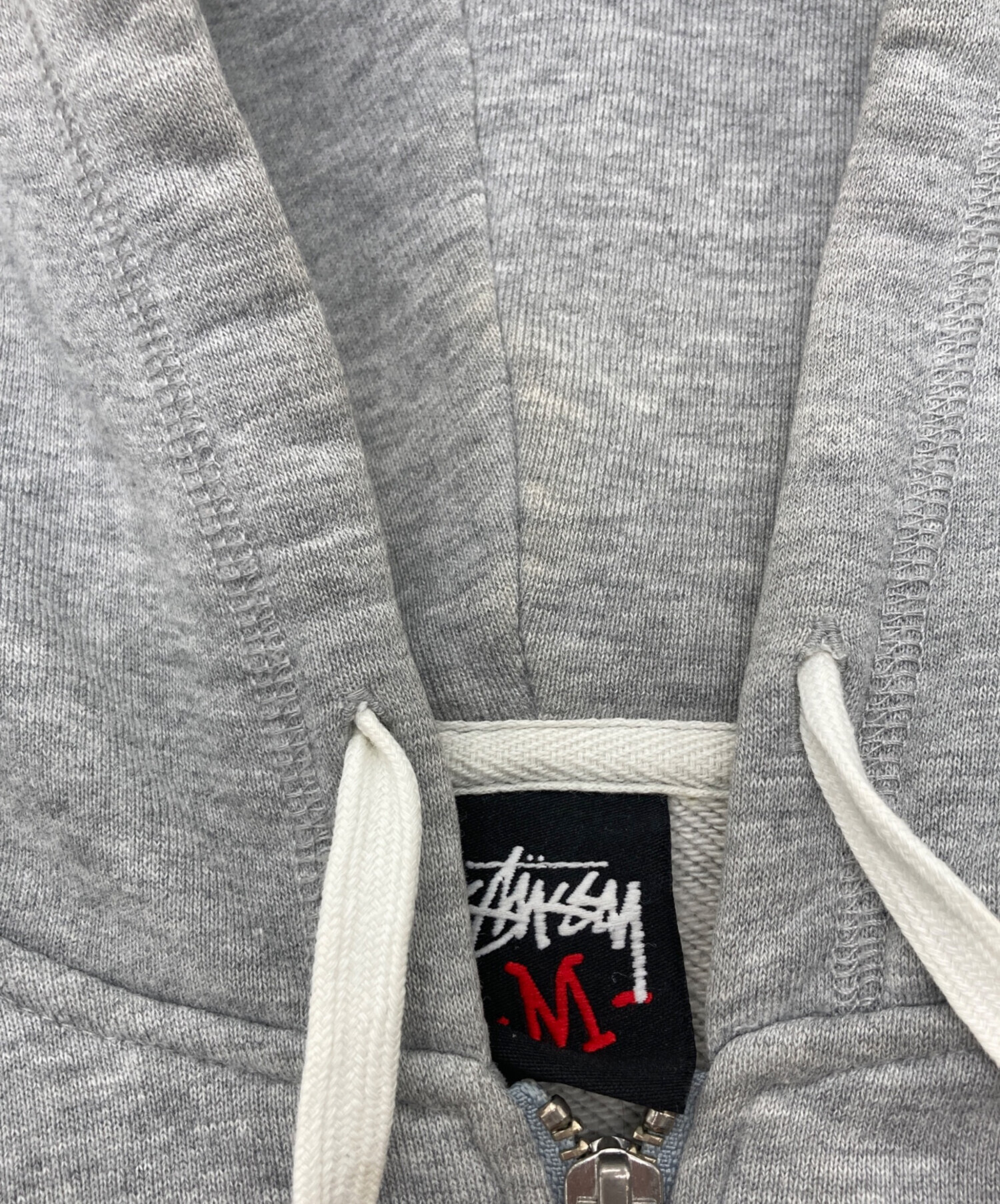 中古・古着通販】stussy (ステューシー) ジップアップパーカー グレー