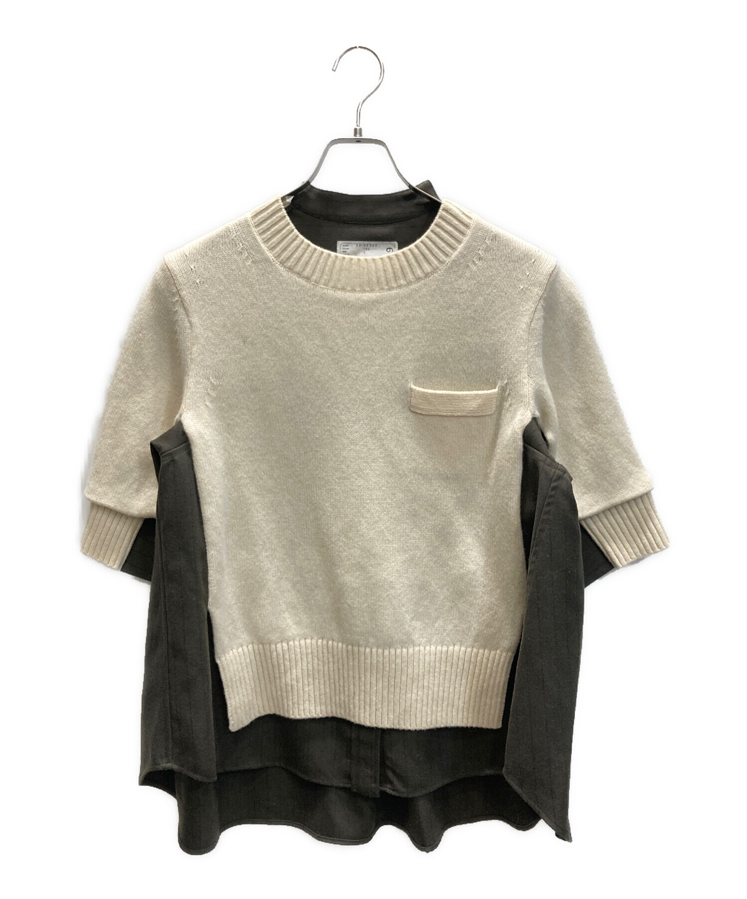 中古・古着通販】sacai (サカイ) Chalk Stripe x Wool Knit Pullover