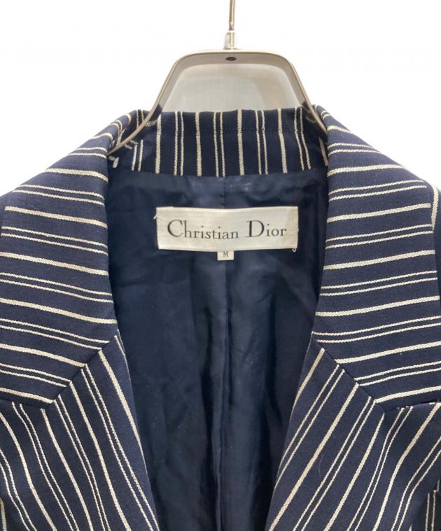 Christian Dior 青 トラックジャケット ストライプ付き 中古・古着通販】Christian Dior (クリスチャン ディオール) 1B