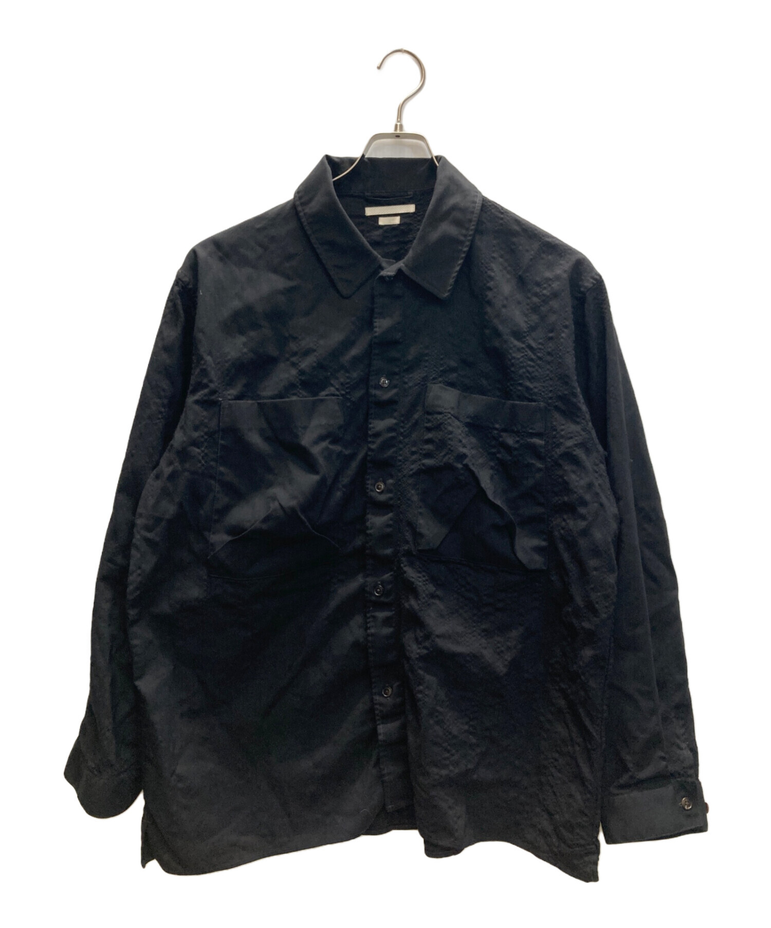 中古・古着通販】blurhms (ブラームス) Wool Voile Gusset PKT Shirt 