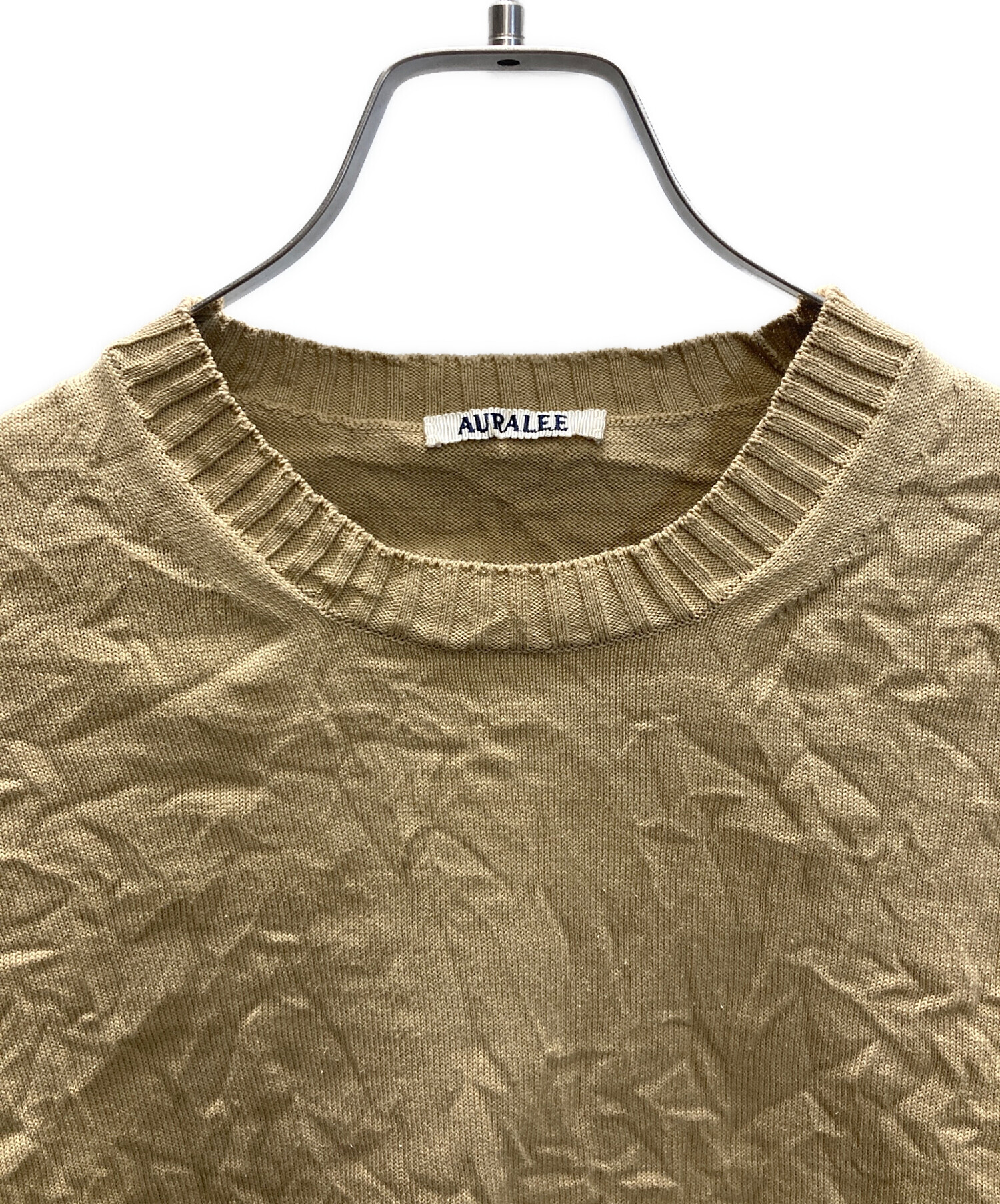 中古・古着通販】AURALEE (オーラリー) WRINKLED DRY COTTON KNIT PO