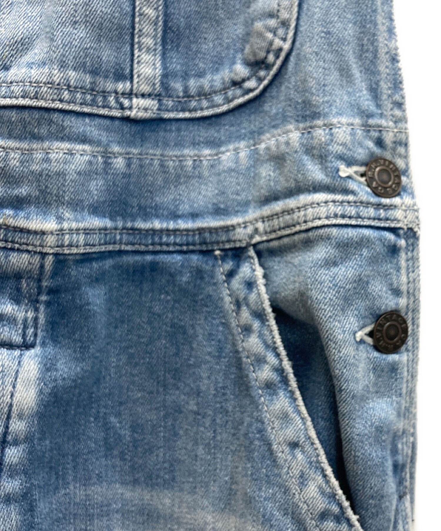 超美品 ロンハーマン ヴィンテージ/デニムサロペット オーバーオール 中古・古着通販】R.H.Vintage (ロンハーマン・ヴィンテージ