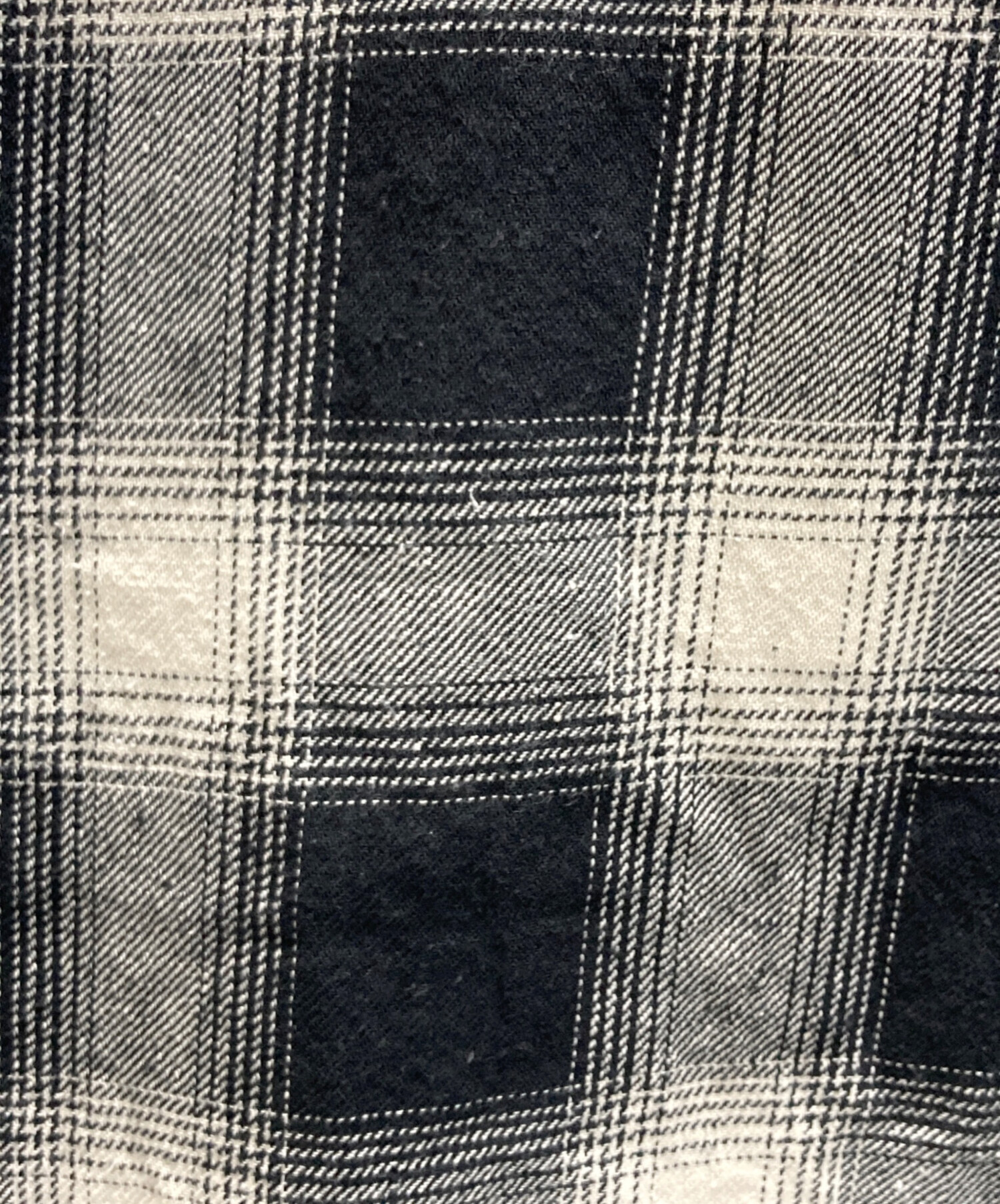 中古・古着通販】KINEMA (キネマ) L/S OMBRE CHECK SHIRT ホワイト