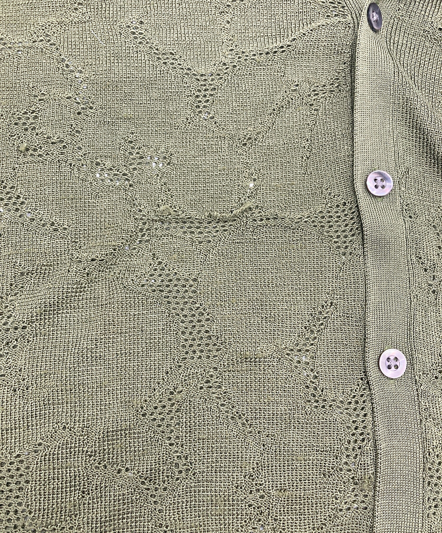 LAD MUSICIAN 【レース編み】カーディガン LAD MUSICIAN レース編みカーディガン サイズ44 ブラック LAD MUSICIAN