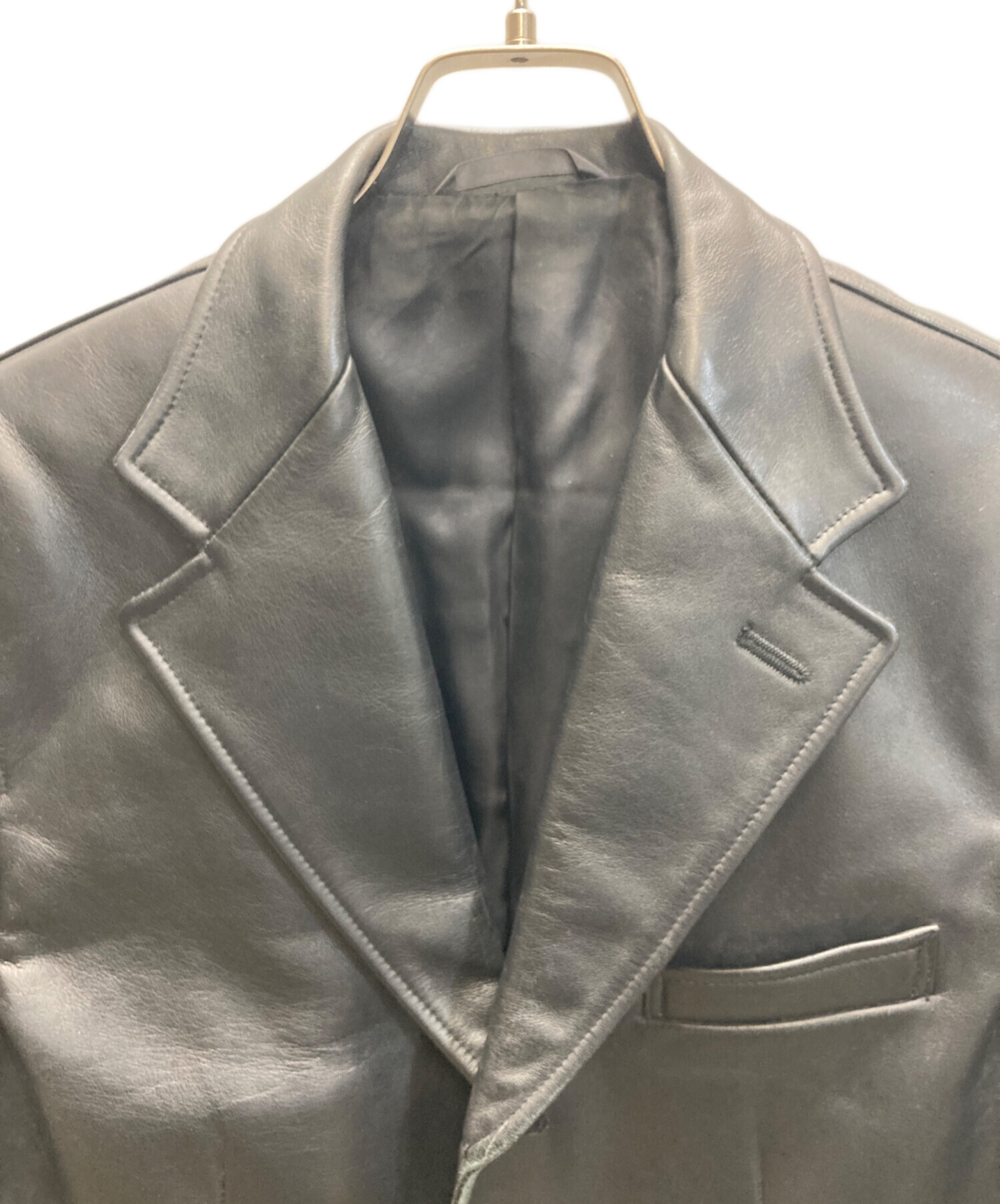 ほぼ未使用 Paul Smith ポールスミス 牛革 3B レザージャケット 中古・古着通販】Paul Smith (ポールスミス) 3Bレザージャケット