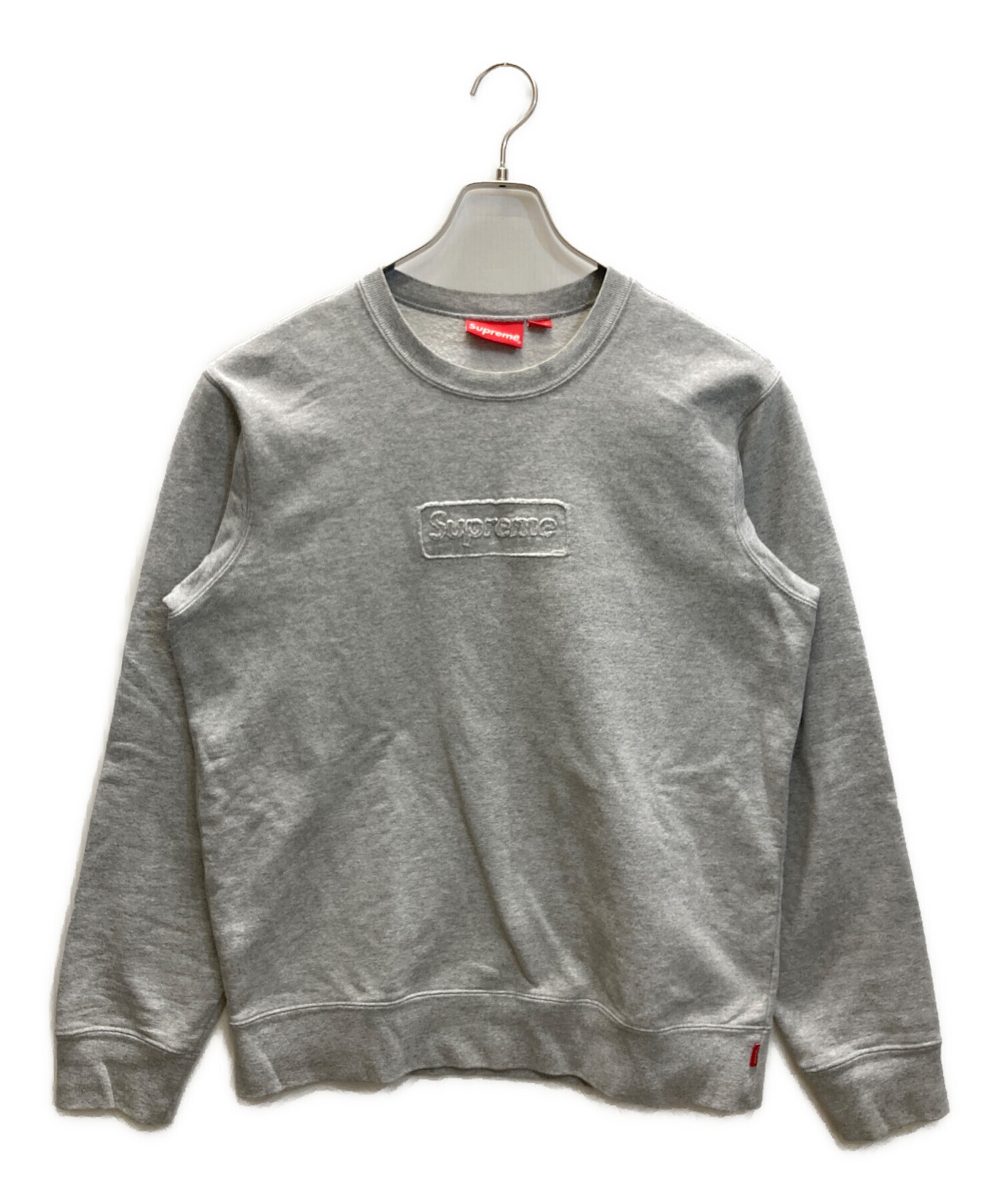 中古・古着通販】Supreme (シュプリーム) Cutout Logo Crewneck グレー