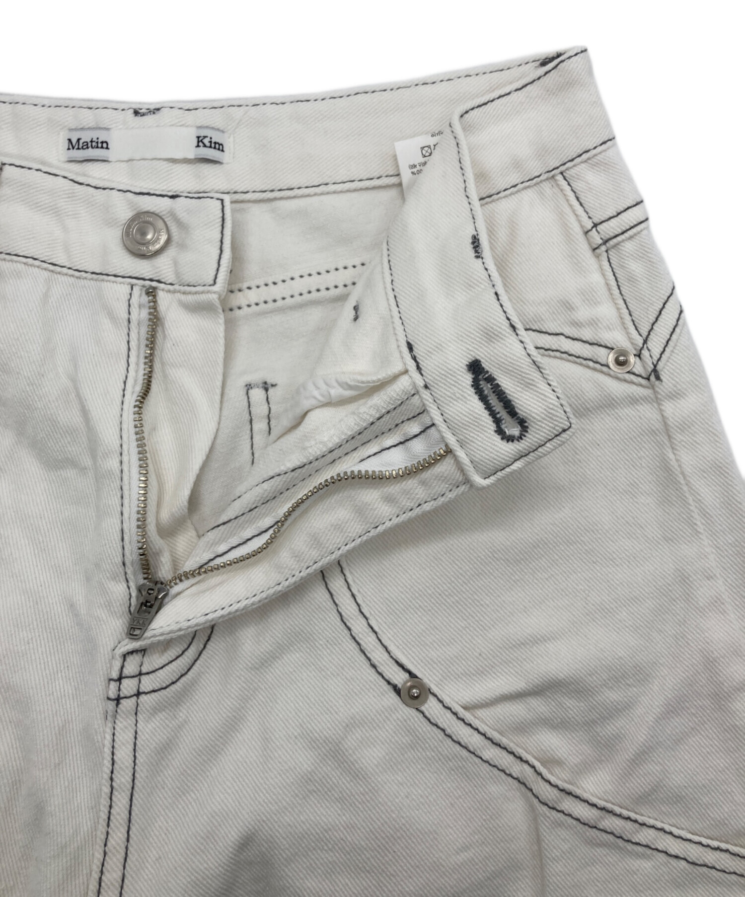中古・古着通販】Matin Kim (マーティン・キム) ステッチワイドパンツ