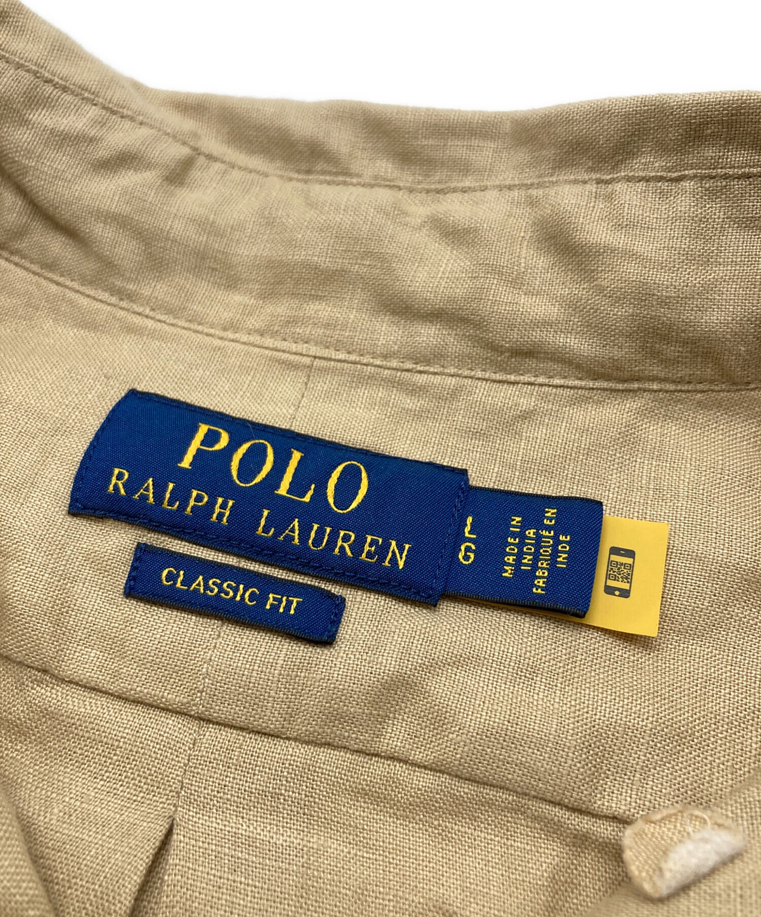 古着 Polo Ralph Lauren ポロ ラルフローレン trl278 中古・古着通販】POLO RALPH LAUREN (ポロ・ラルフローレン) リネンBD