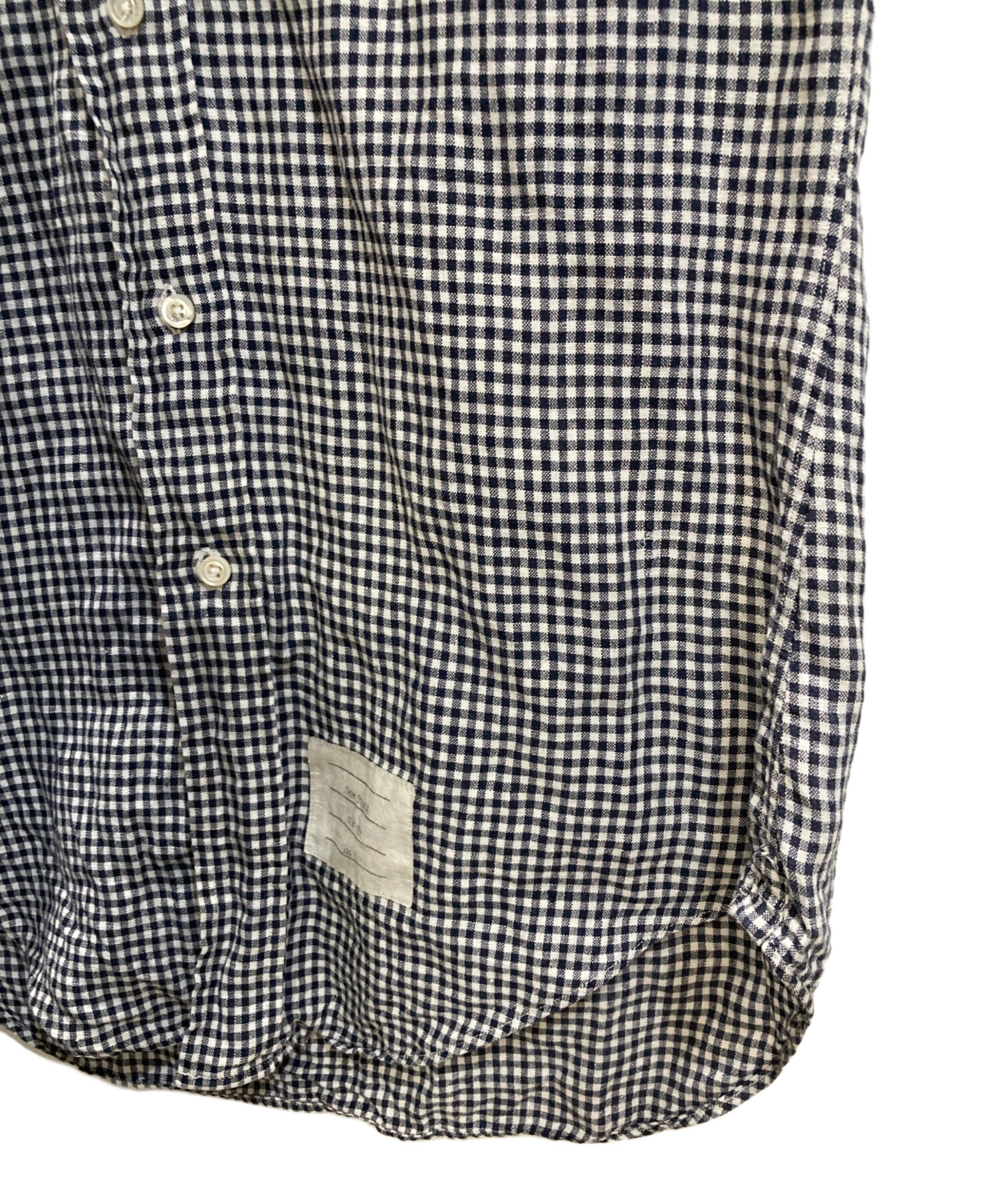 中古・古着通販】Thom Browne (トムブラウン) ギンガムチェックシャツ