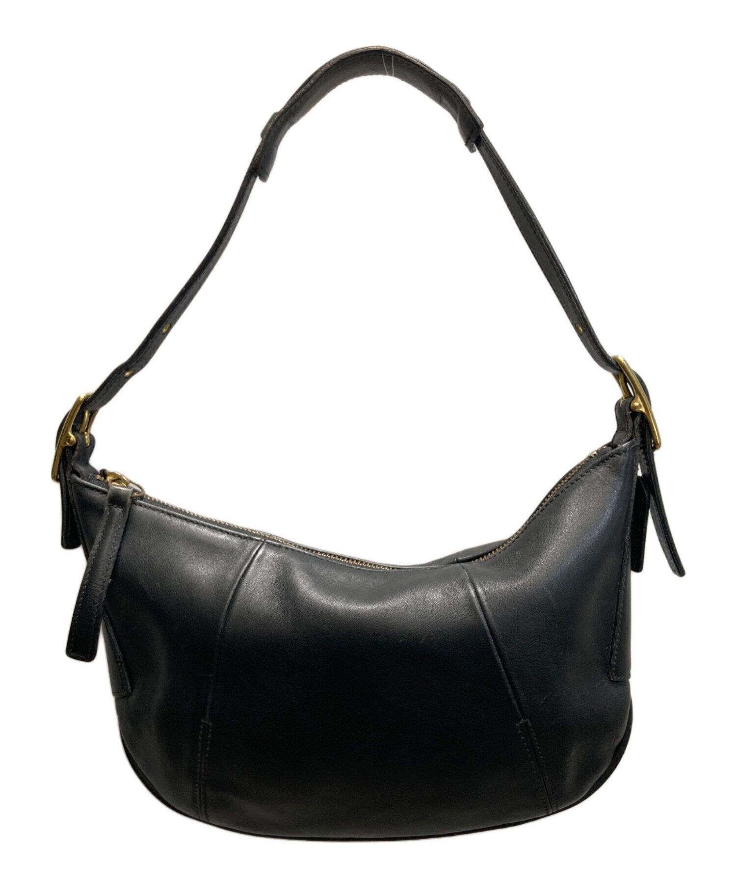 中古・古着通販】COACH (コーチ) ワンショルダーバッグ ブラック 