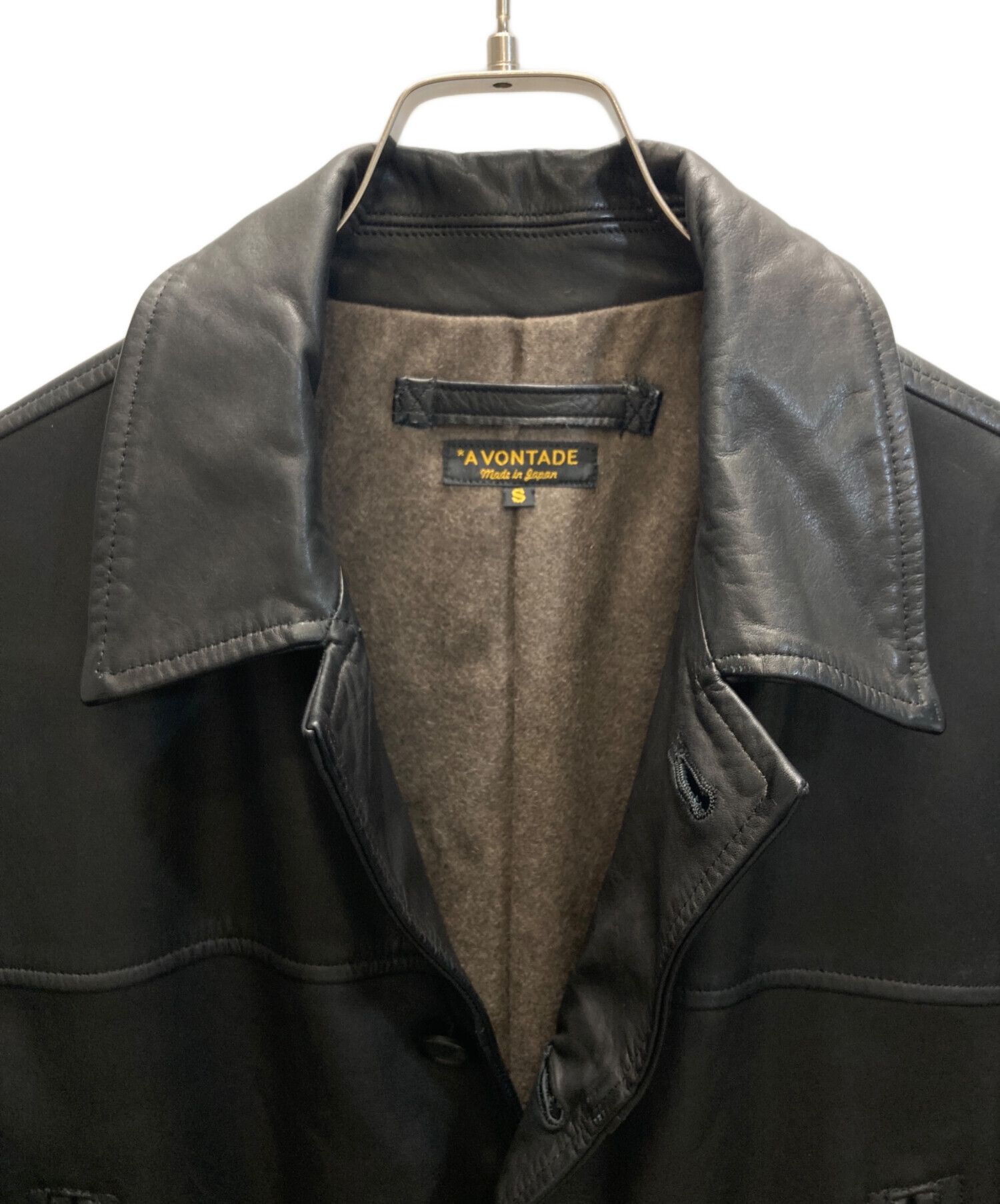 中古・古着通販】A vontade (アボンタージ) Leather Car Coat レザー