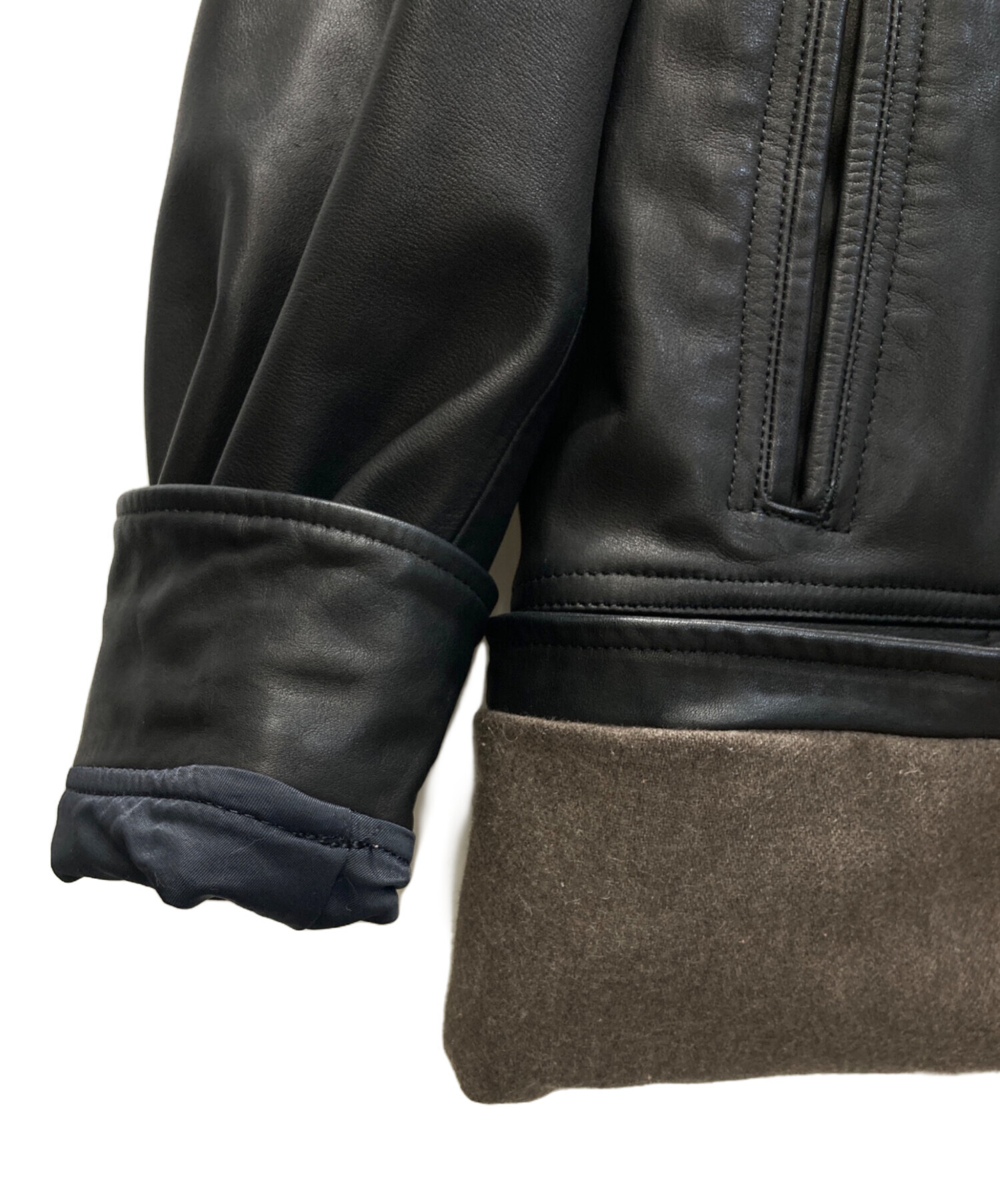 中古・古着通販】A vontade (アボンタージ) Leather Car Coat レザー