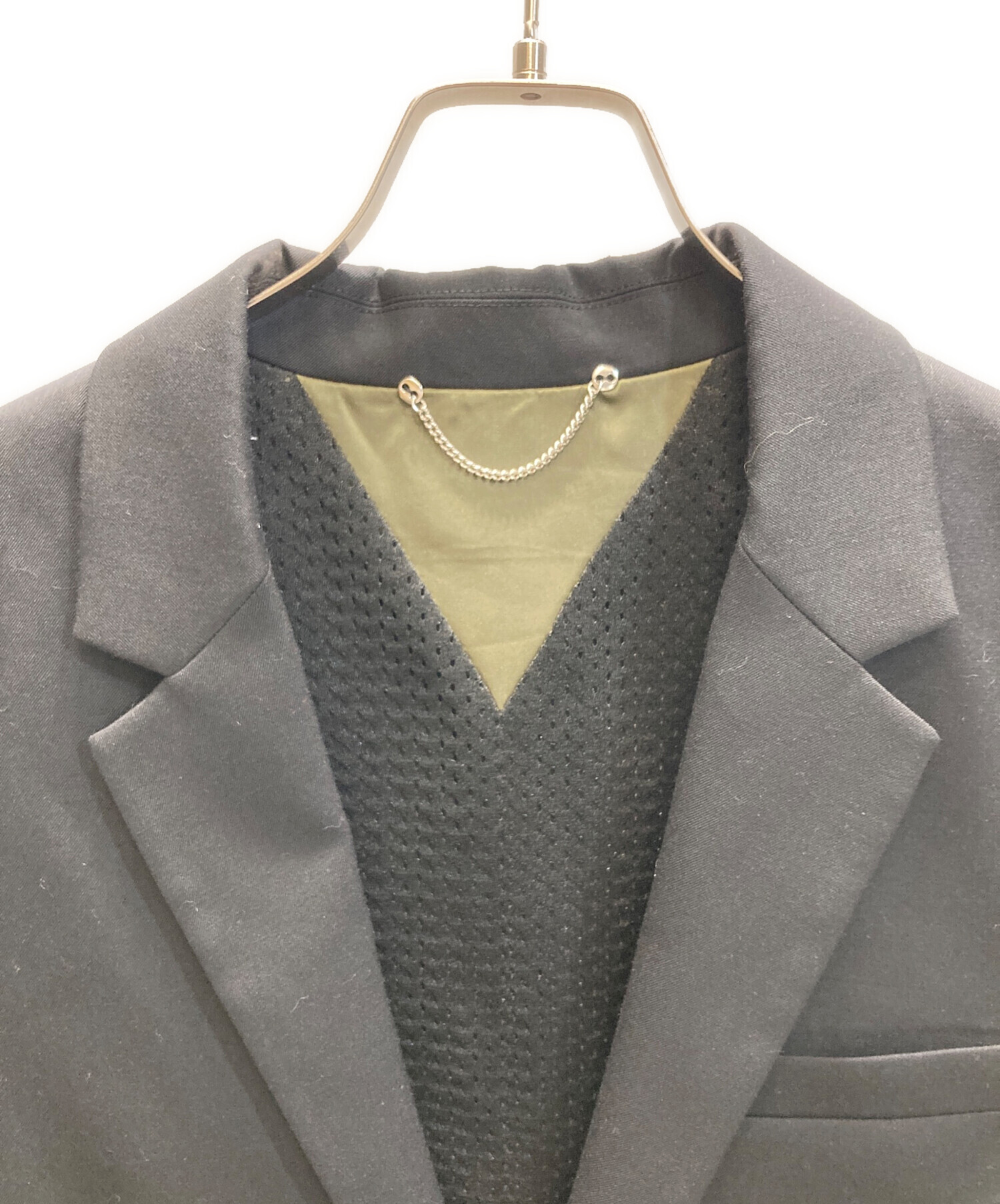 中古・古着通販】DIESEL (ディーゼル) テーラードジャケット ブラック 