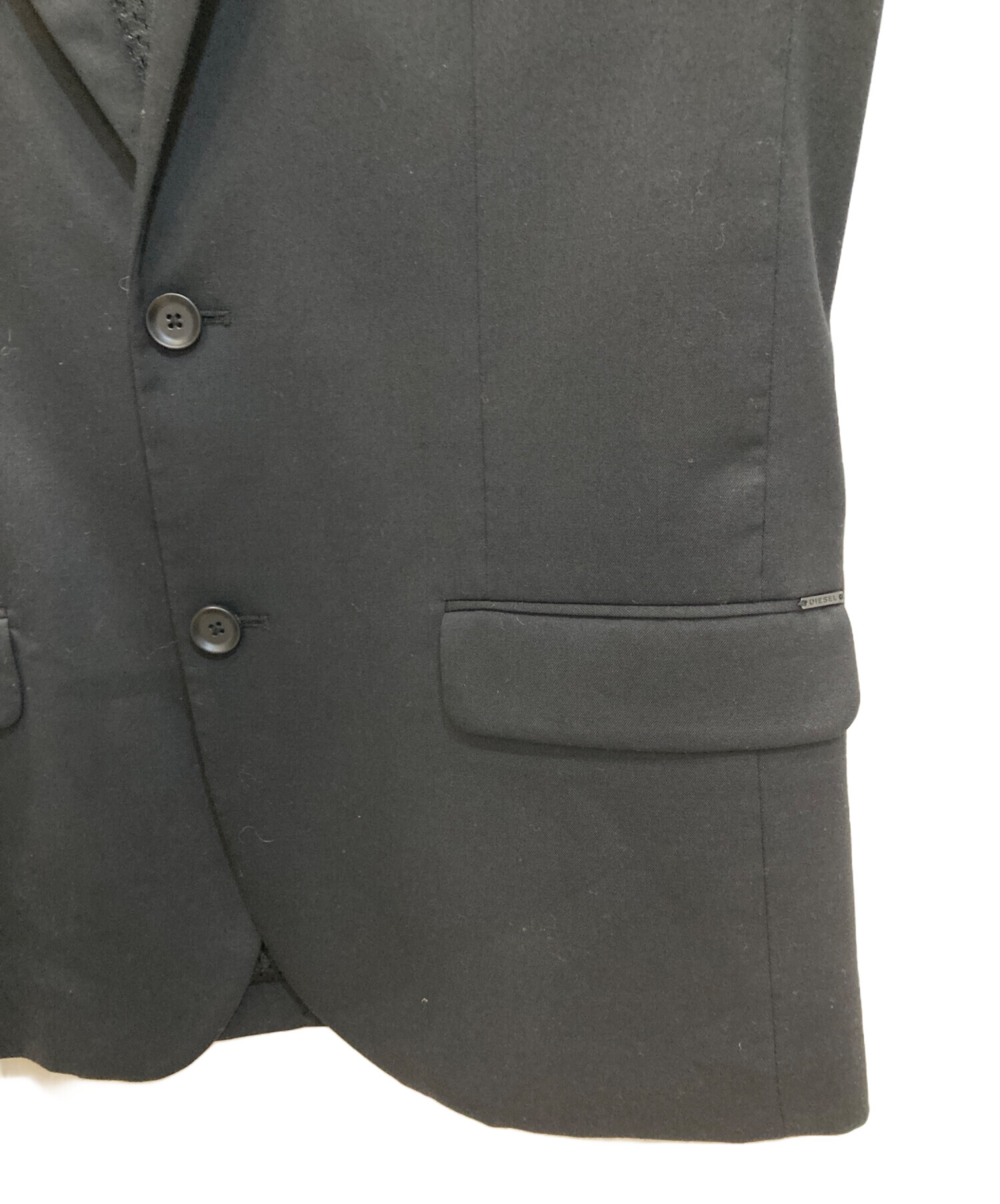 中古・古着通販】DIESEL (ディーゼル) テーラードジャケット ブラック 