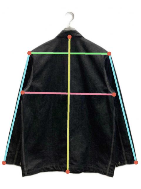 中古・古着通販】CarHartt (カーハート) デニムカバーオール ブラック