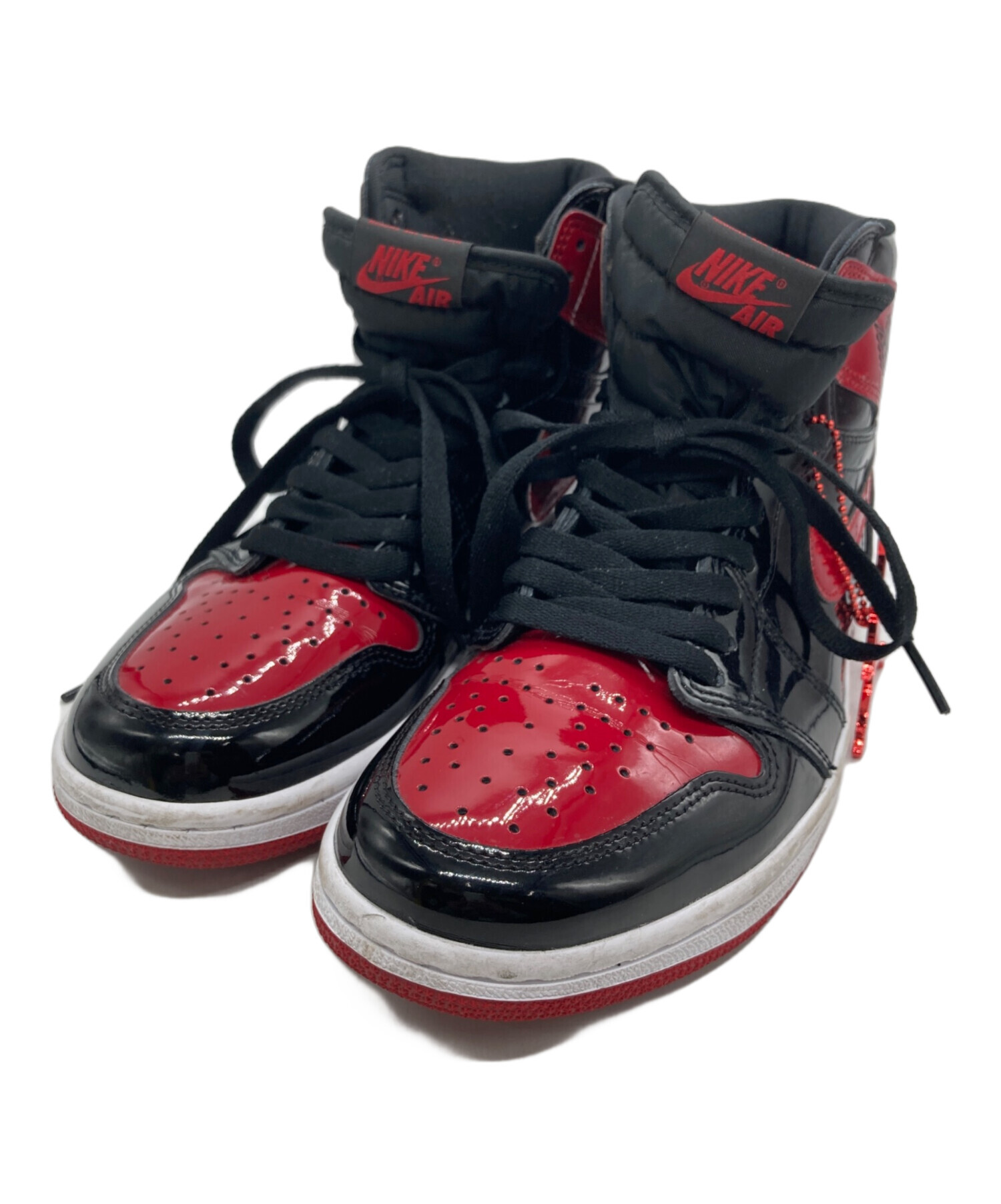 中古・古着通販】NIKE (ナイキ) Air Jordan 1 High OG Patent Bred 