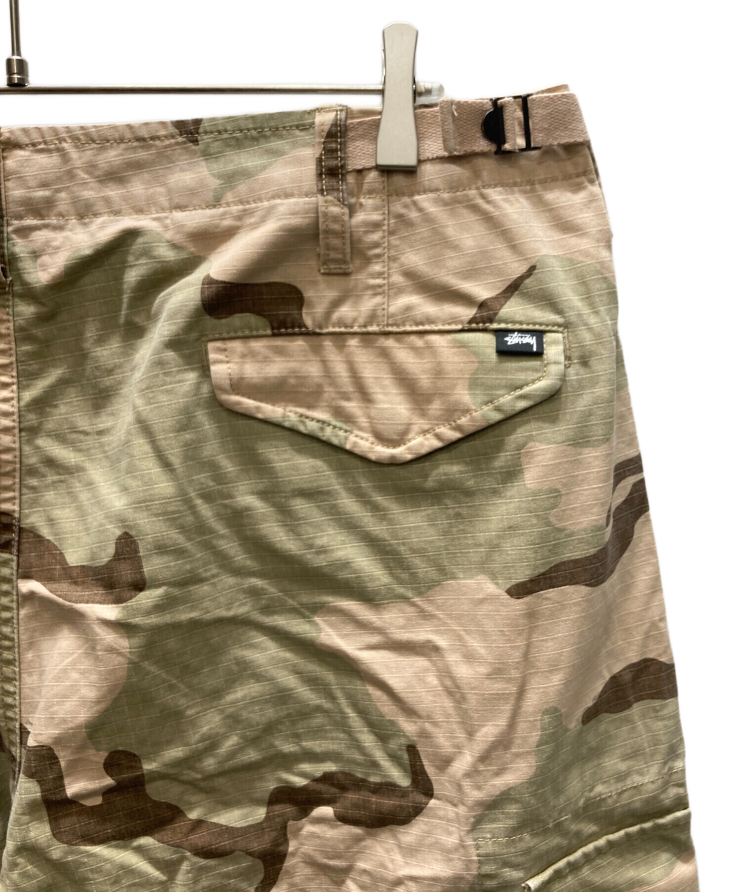 中古・古着通販】stussy (ステューシー) CARGO SHORT RIPSTOP ベージュ 
