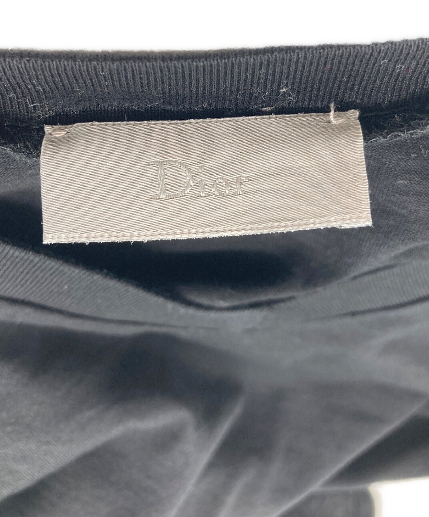 中古・古着通販】Dior (ディオール) Bee刺繍 VネックTシャツ ブラック 
