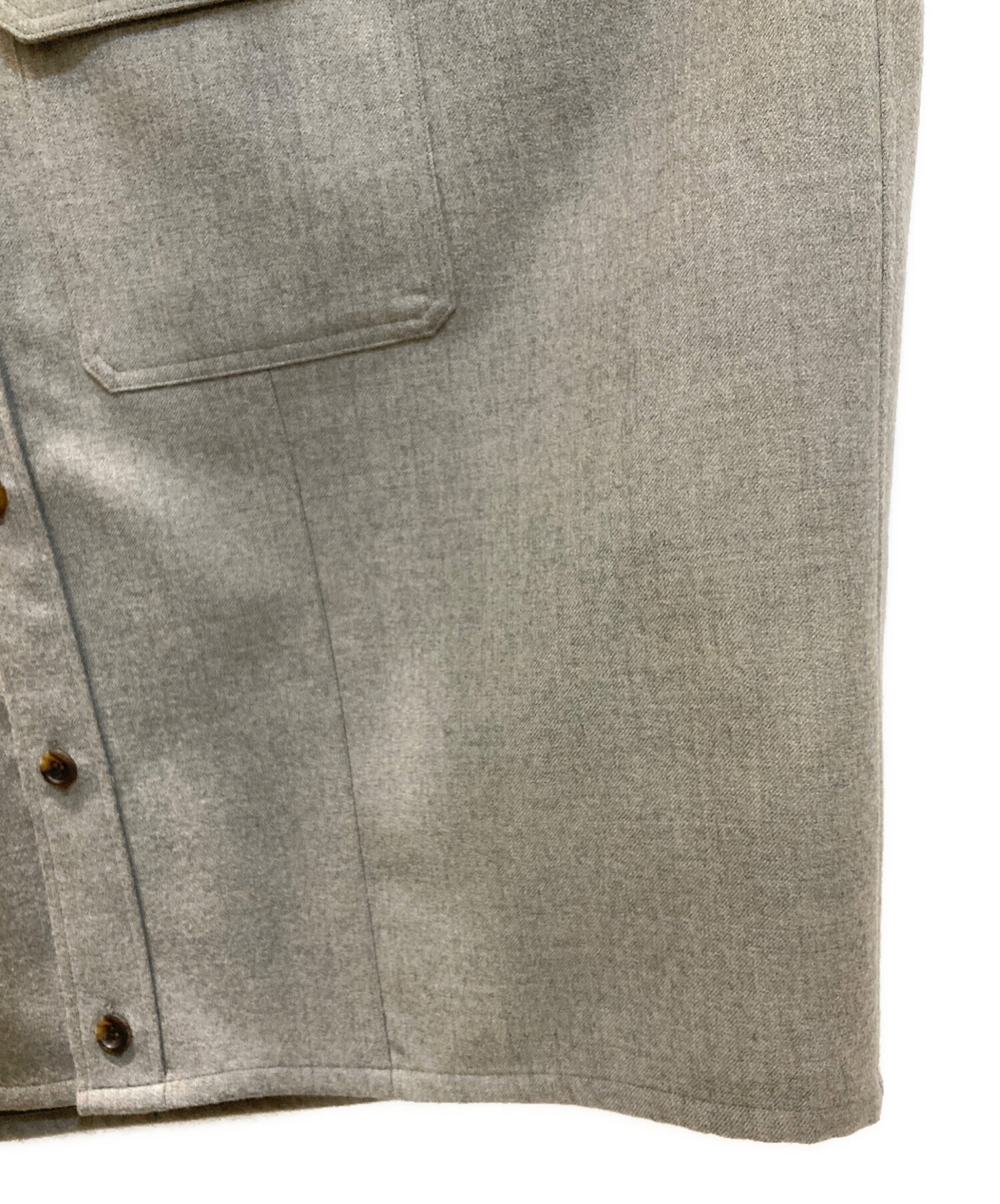 中古・古着通販】THE RERACS (ザ リラクス) CPO SHORT SHIRT グレー