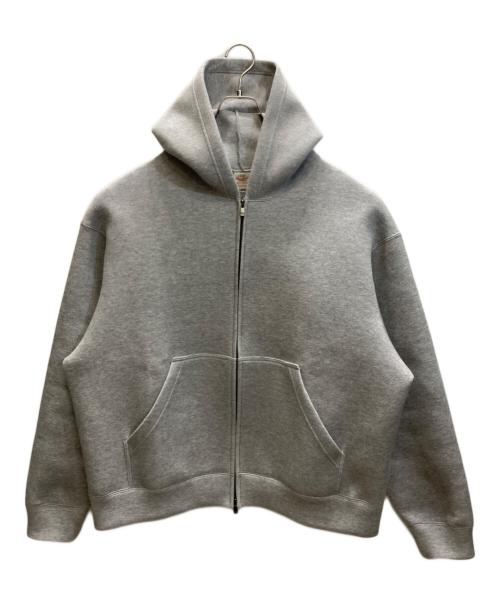 中古・古着通販】gold (ゴールド) CARDBOARD KNIT ZIP PARKA グレー