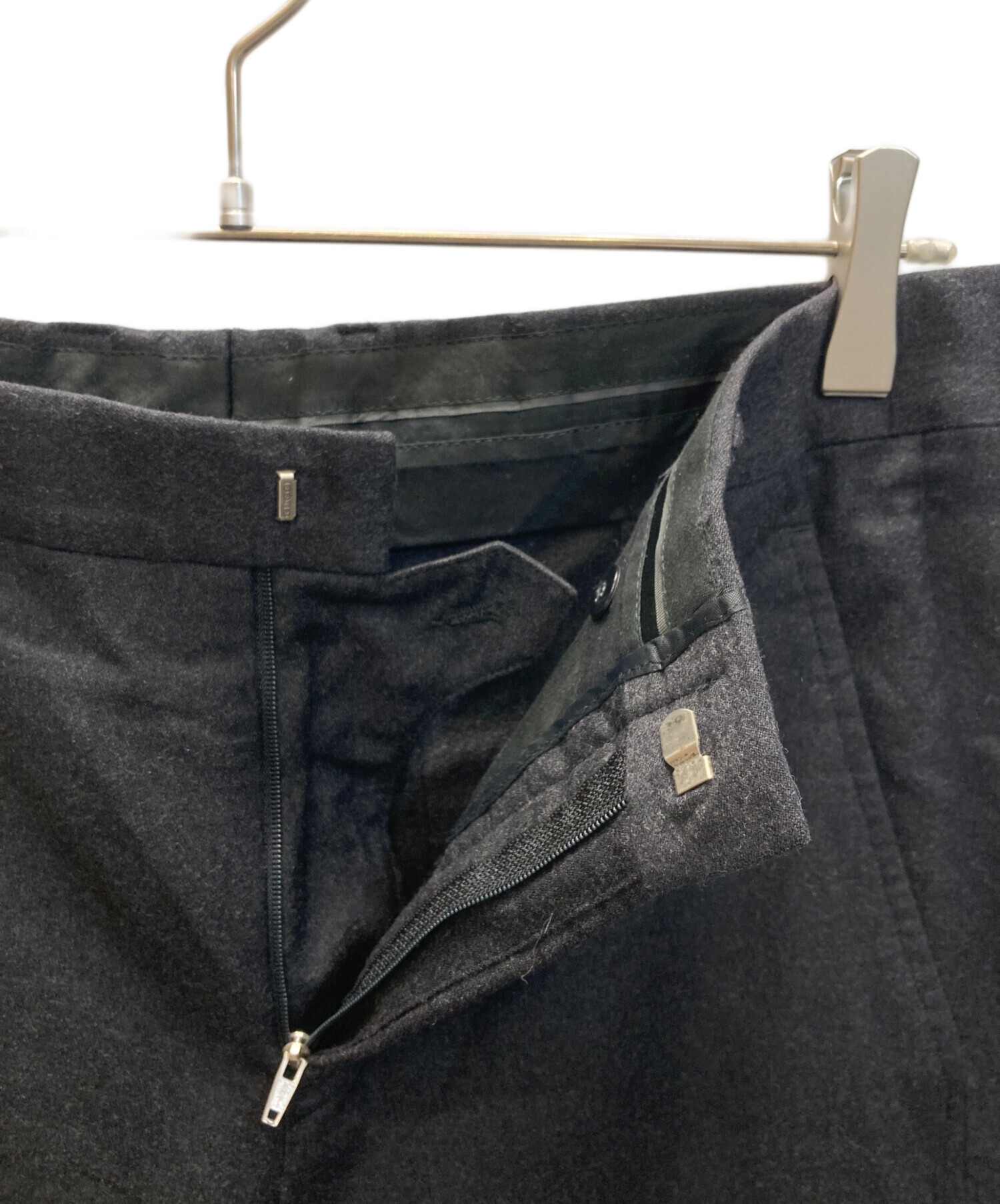中古・古着通販】GUCCI (グッチ) ウールスラックス グレー サイズ:46