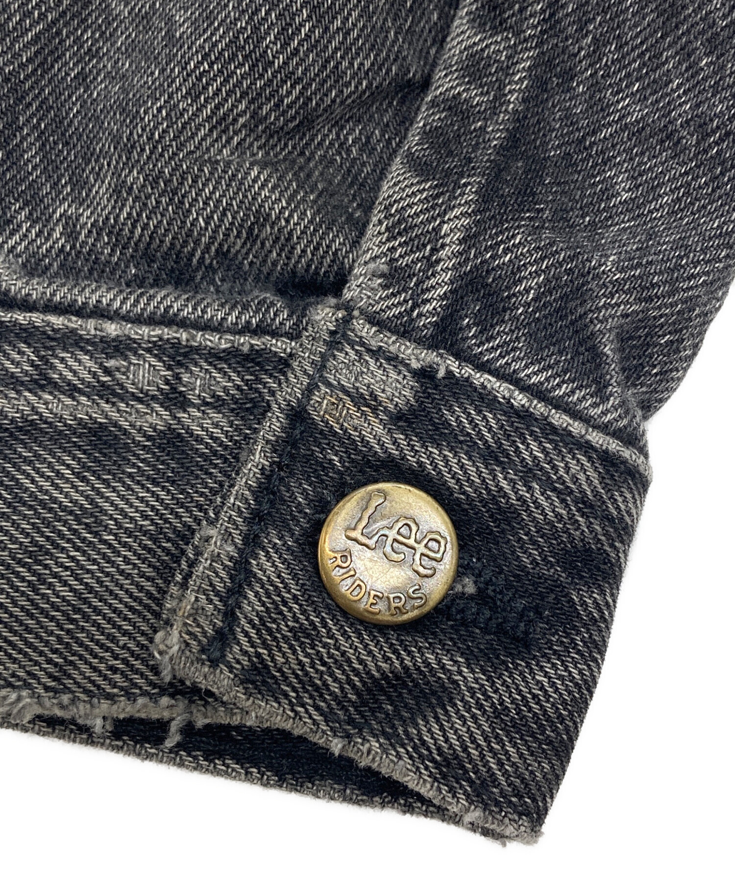 中古・古着通販】LEE (リー) 後染め 220-J デニムジャケット ブラック