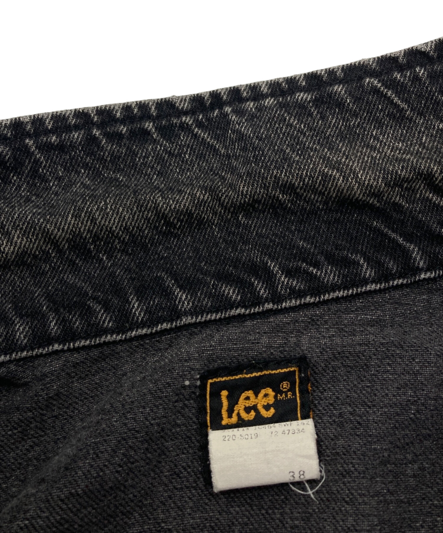 中古・古着通販】LEE (リー) 後染め 220-J デニムジャケット ブラック