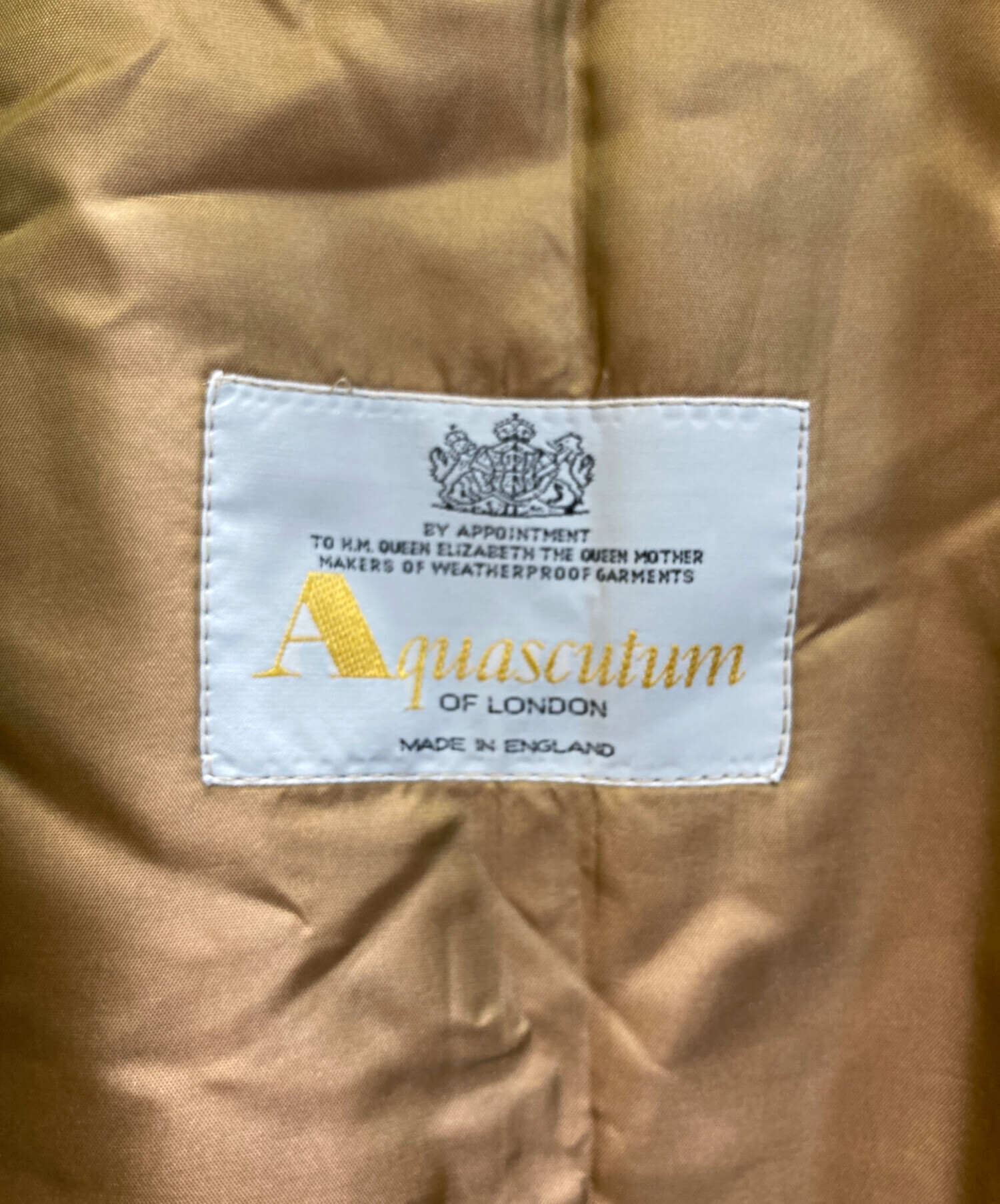中古・古着通販】Aquascutum (アクアスキュータム) ライナー付ステン